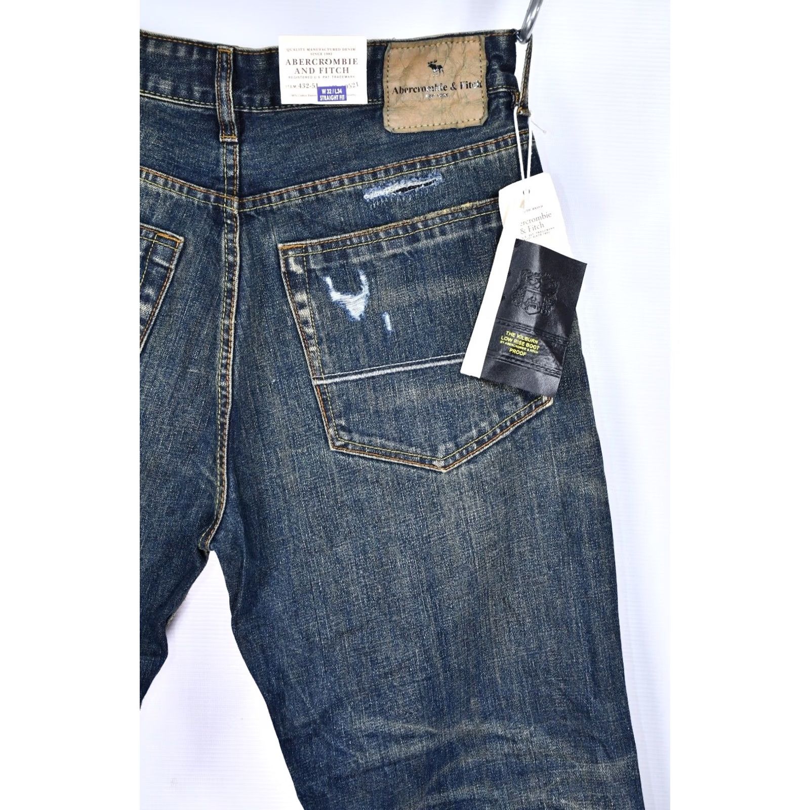 Abercrombie & Fitch VTG Abercrombie & Fitch The Kilburn Low Rise Bootcut Jeans Mens W32 L32 Blue Size US 32 / EU 48 - 4 Thumbnail
