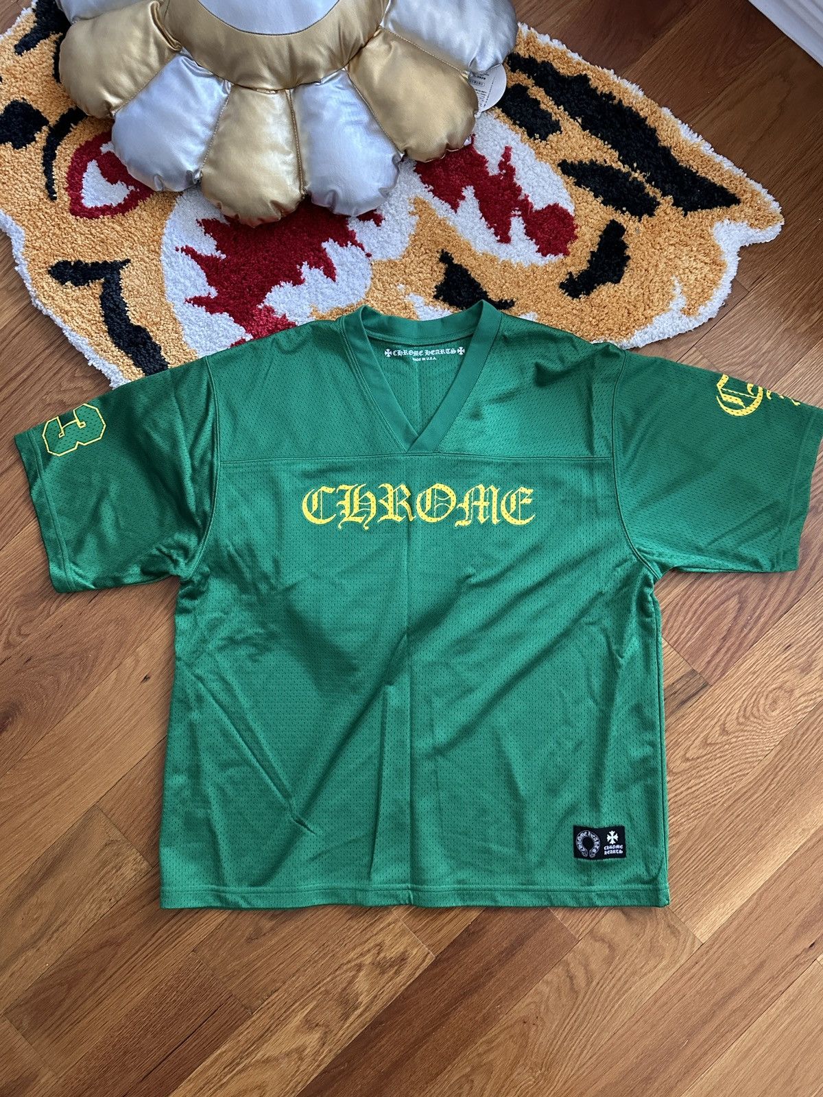 Chrome Hearts Chrome Hearts Blue Mesh Warm Up Jersey | Grailed
