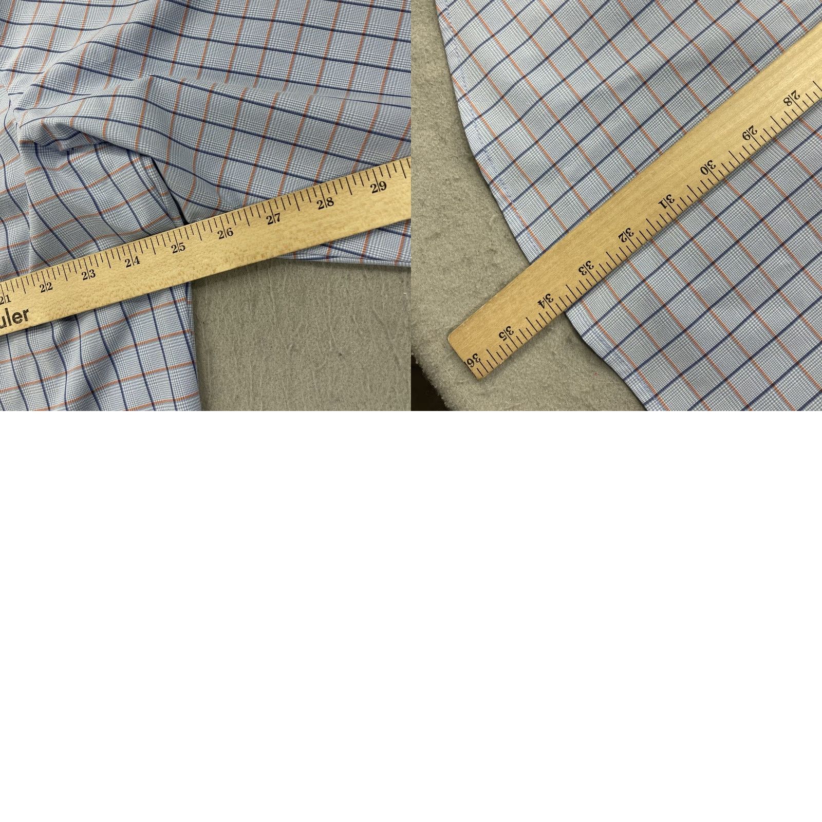 Mizzen+Main Mizzen+Main Shirt Mens 2XL Trim Blue Check Performance Stretch Shirt Men 2XL Slim Casual Button-Up Size US XXL / EU 58 / 5 - 8 Thumbnail