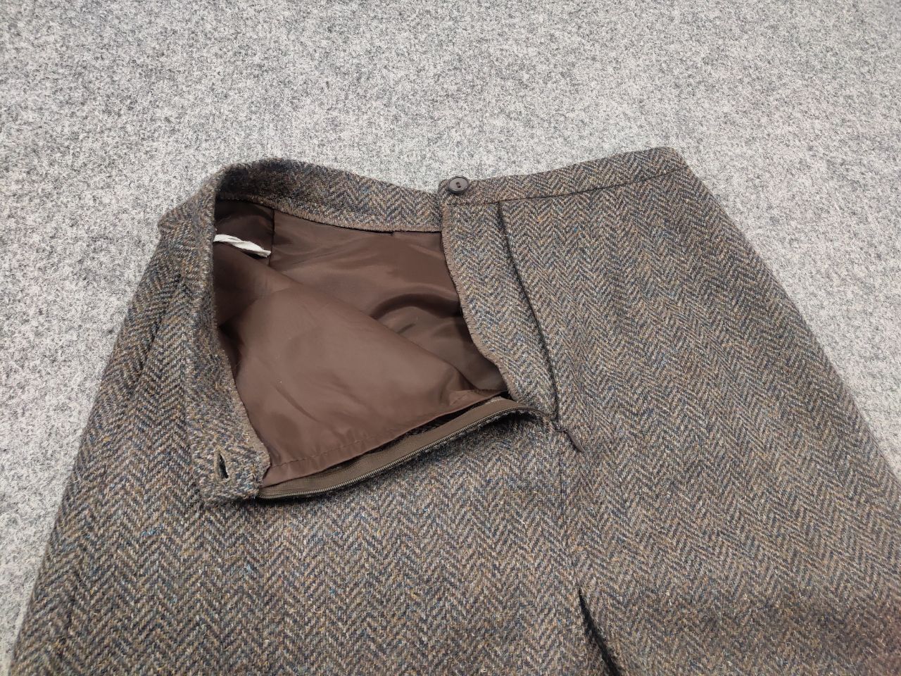Harris Tweed Clan Royal Vintage 80's Tweed Wool Suit Blazer jacket Skirt Size L / US 10 / IT 46 - 12 Thumbnail