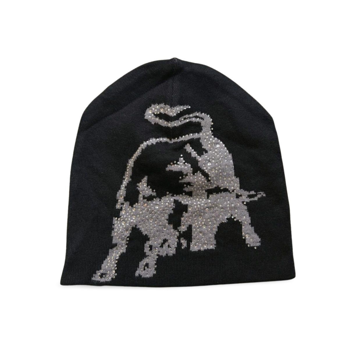Vintage Y2K Rhinestone Bling Bull Gorpcore Beanie Toque Size ONE SIZE - 1 Thumbnail