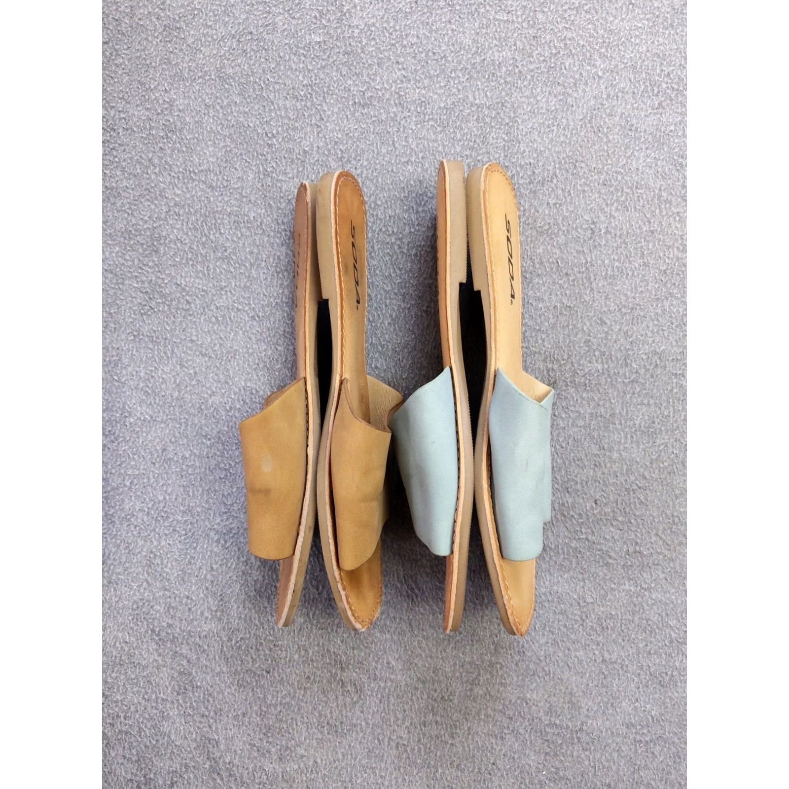 Vintage Soda Womens Size 6.5 Slide Sandals Brown Comfortable Casual Style Flats Size US 7 / IT 37 - 7 Thumbnail