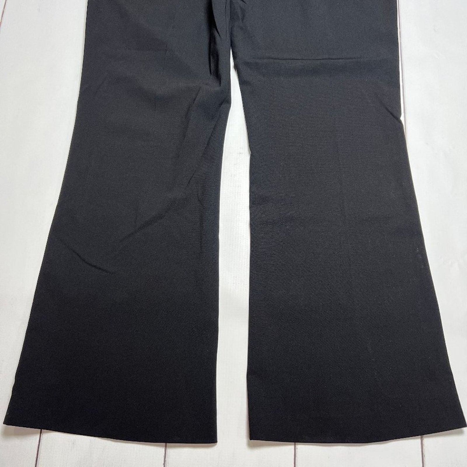 Hugo Boss Hugo Boss Tulia Virgin Wool Flare Trousers Black Size 4 Size 27" / US 4 / IT 40 - 7 Thumbnail