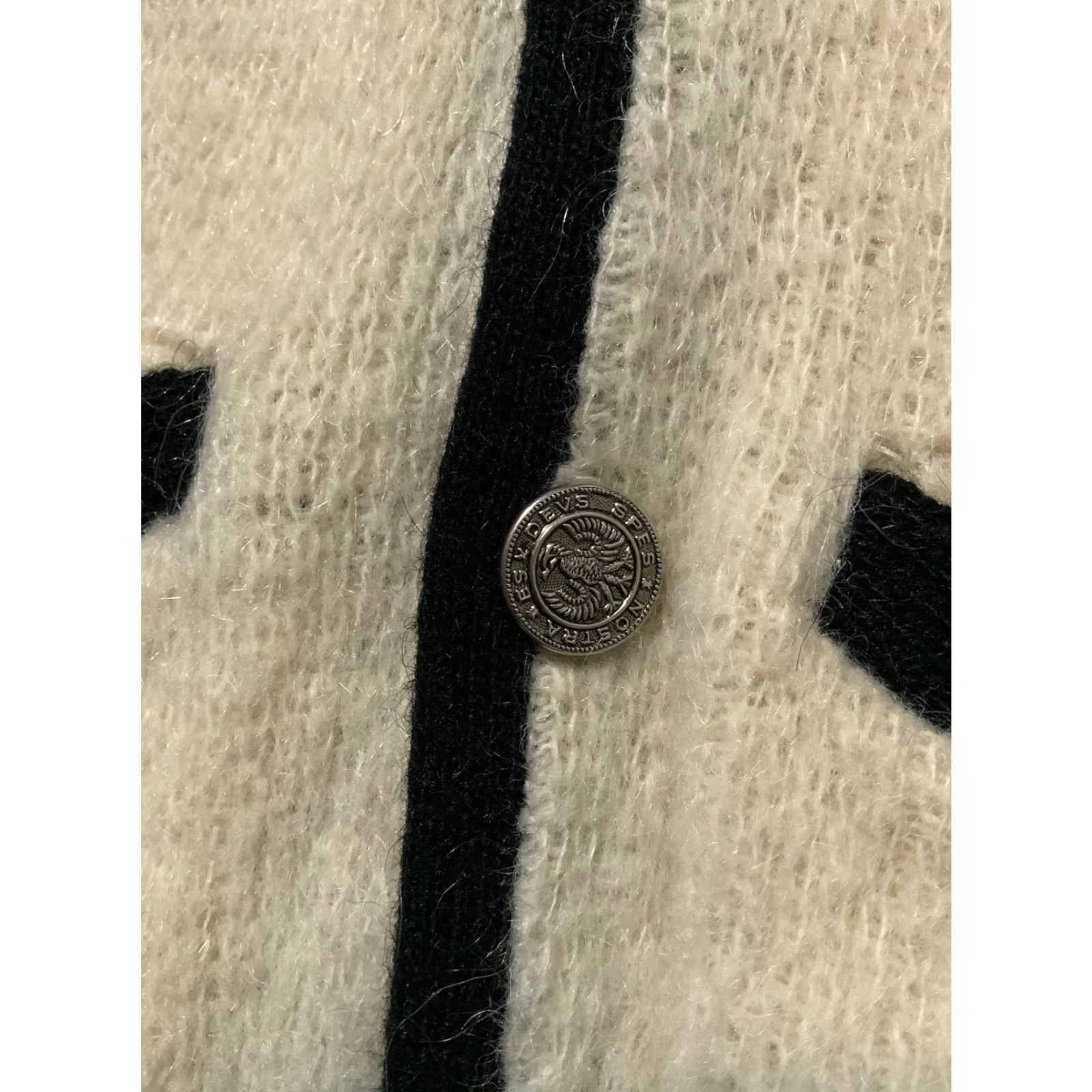 Vintage VINTAGE 60s Rob Scot Mohair Lambswool Hessian Soldier Button Cardigan Sweater LG Size L Size US L / EU 52-54 / 3 - 7 Thumbnail