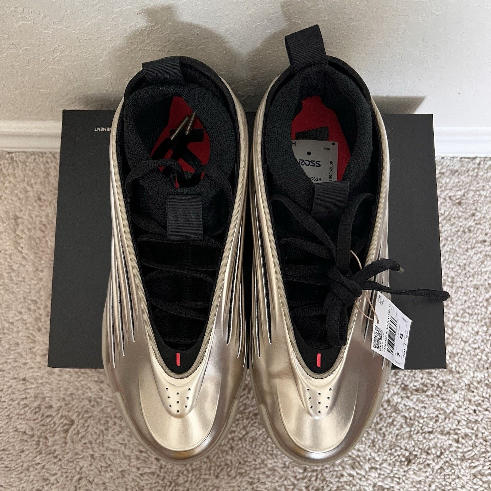 Adidas Adidas Harden Volume 9 Cyber Metallic Black Size 7 NWT Size US 7 / EU 40 - 4 Thumbnail