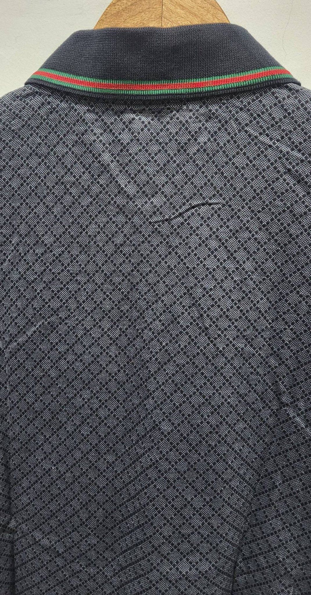 Gucci Gucci Monogram Diamond Patter Collar Polo T-Shirt Size US M / EU 48-50 / 2 - 7 Thumbnail