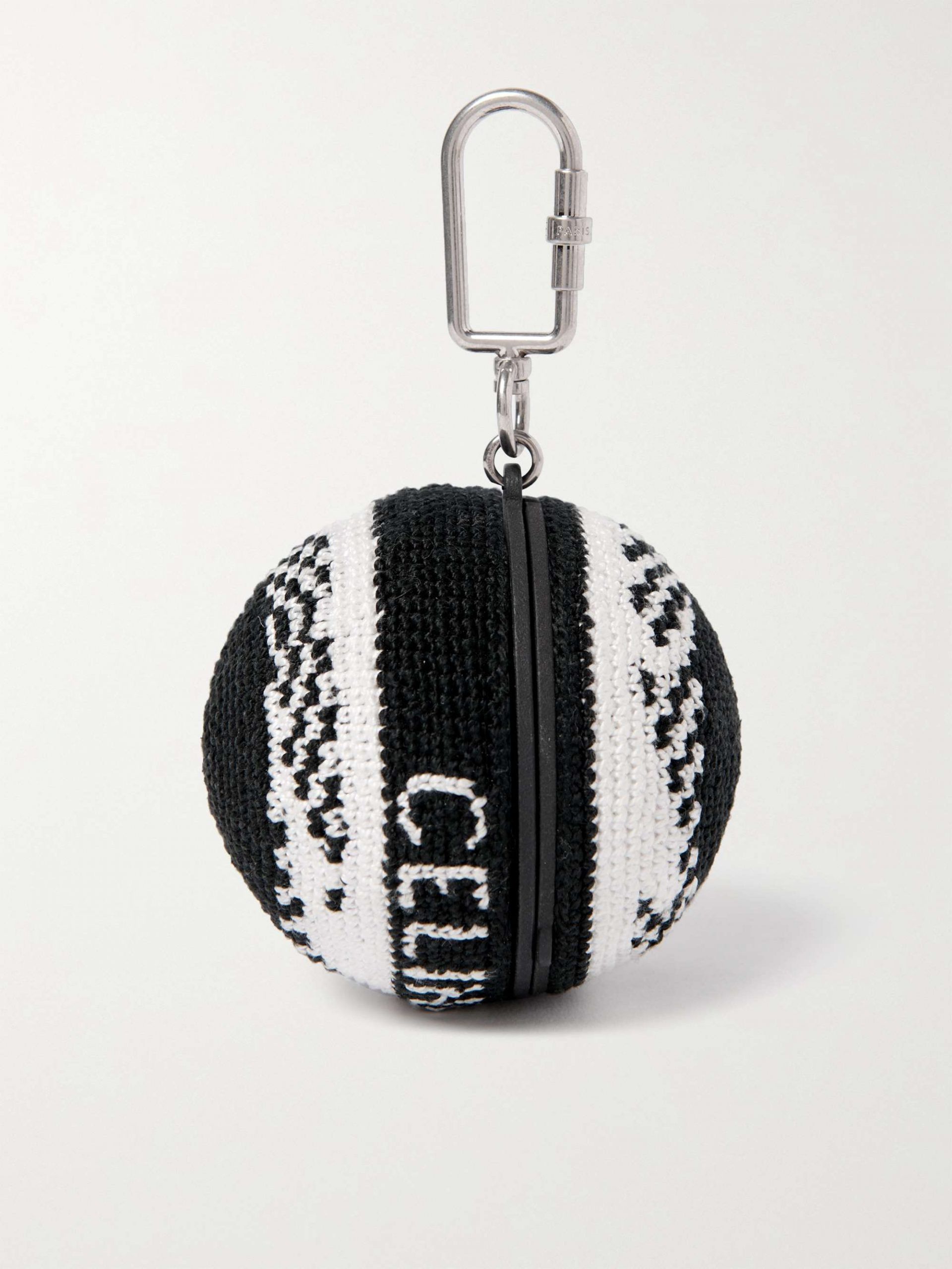 Celine o1bcso1str1024 Size: OS / Airpods Ball Cover in Black/White Size ONE SIZE - 1 Thumbnail