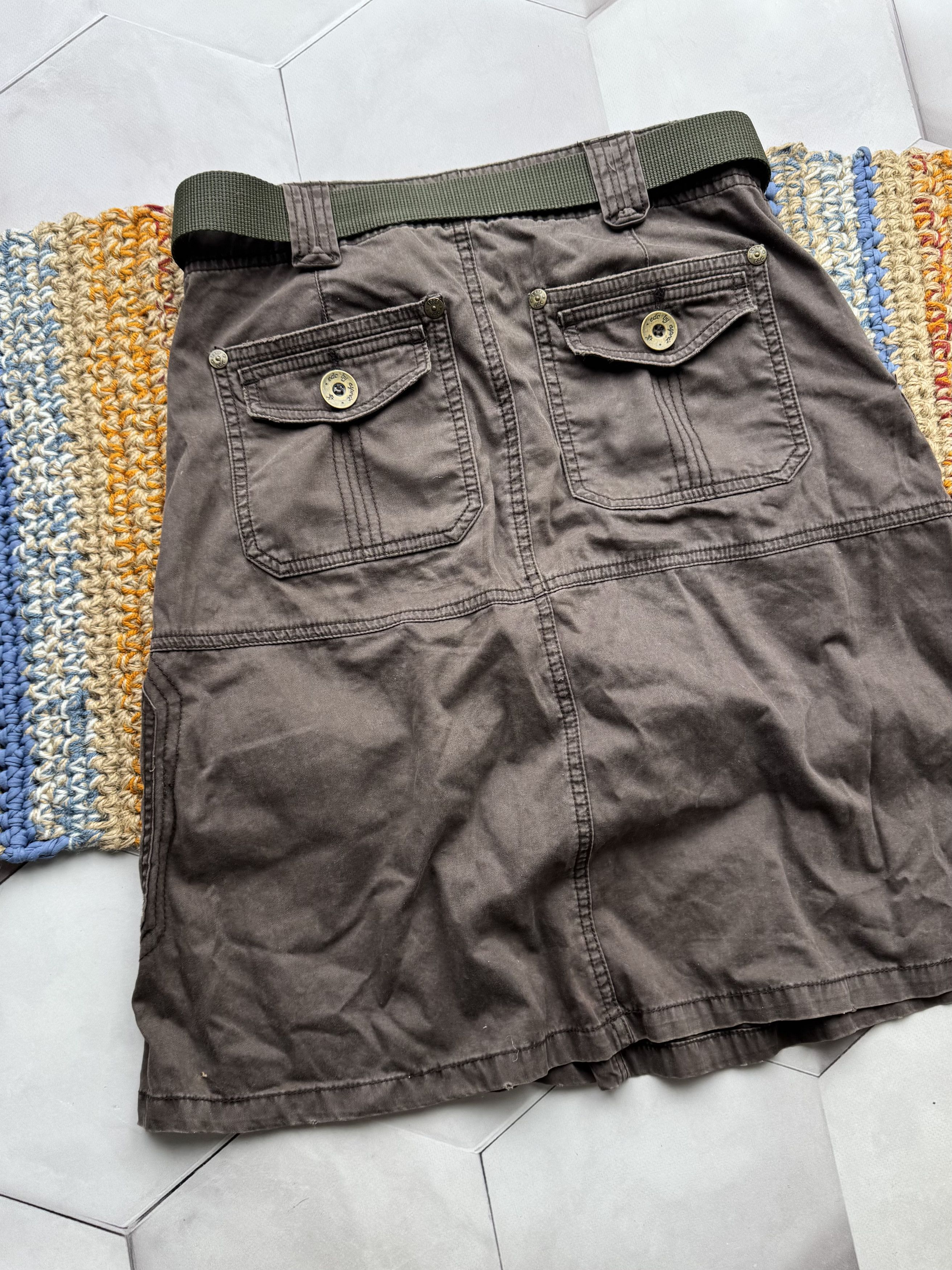 Vintage Vintage Cargo Skirt With Belt (E4) Size 26" / US 2 / IT 38 - 7 Thumbnail