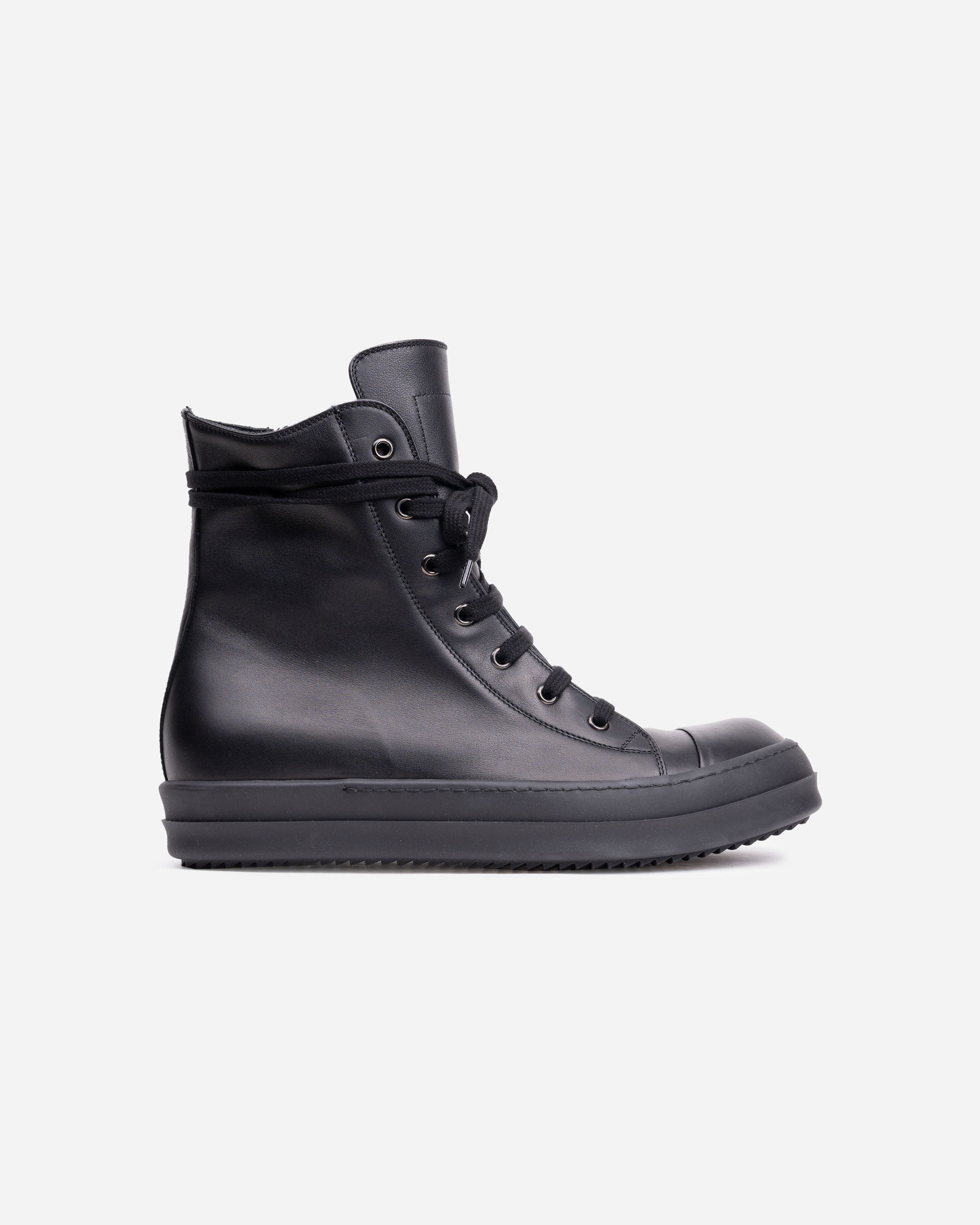 image of Rick Owens Mainline Ramones All Black Shoes, Men's (Size 8)