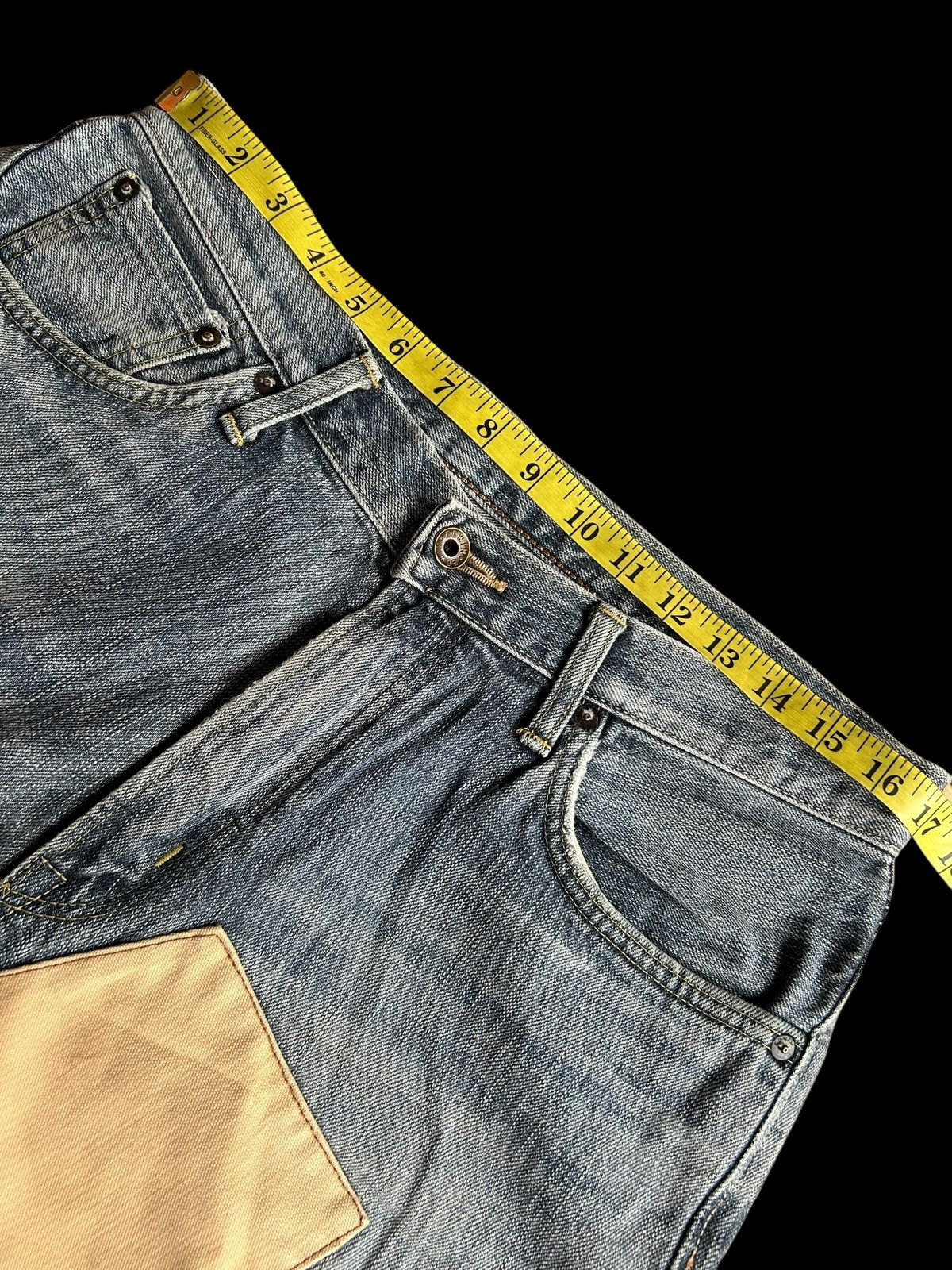 Japanese Brand × Kapital × Vintage Edwin Selvedge Distressed Japanese Denim Jeans Size US 34 / EU 50 - 14 Thumbnail