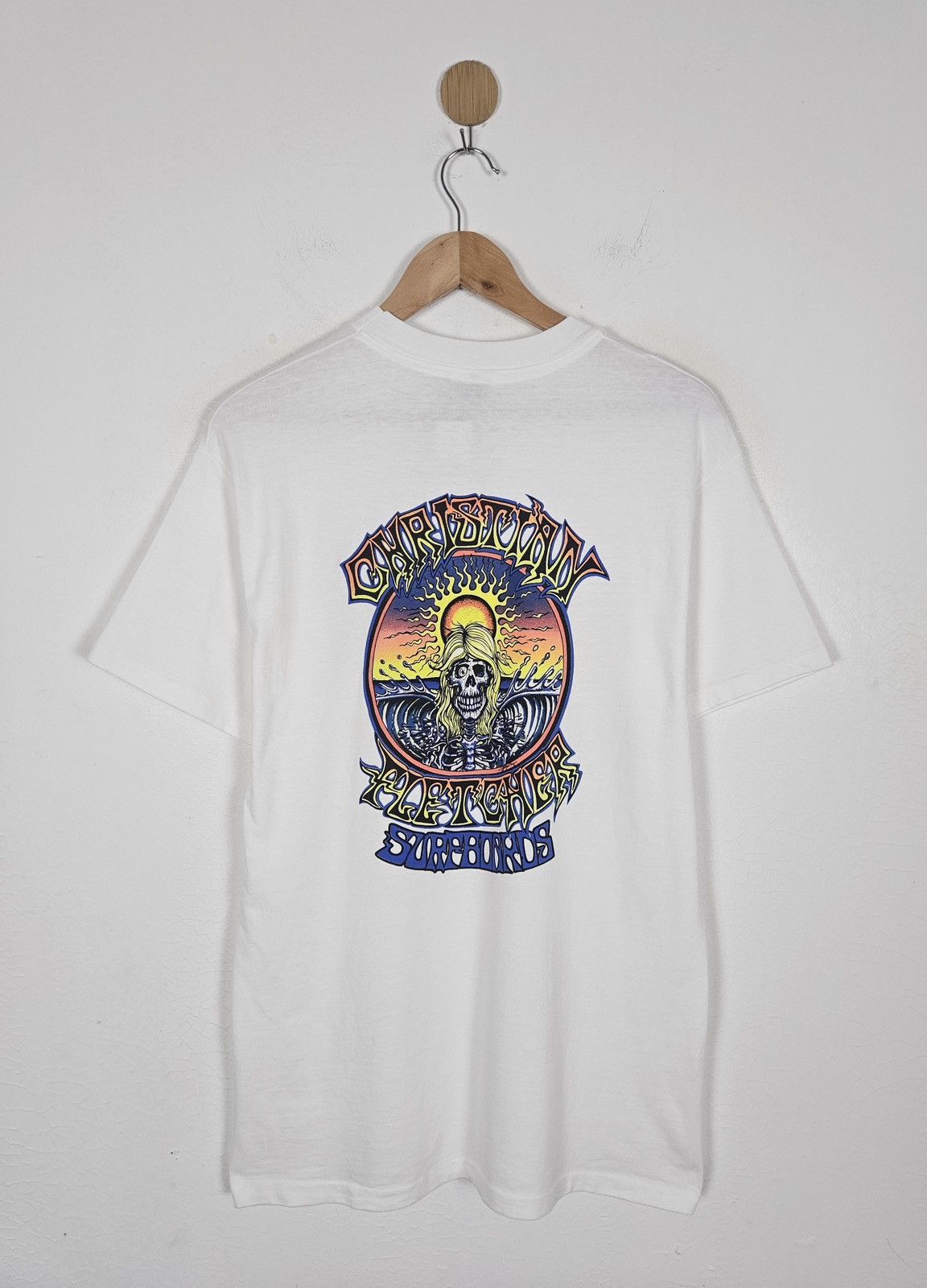 Vintage Vintage Christian Fletcher 90s Surfing Surfboards shirt Size US M / EU 48-50 / 2 - 1 Thumbnail
