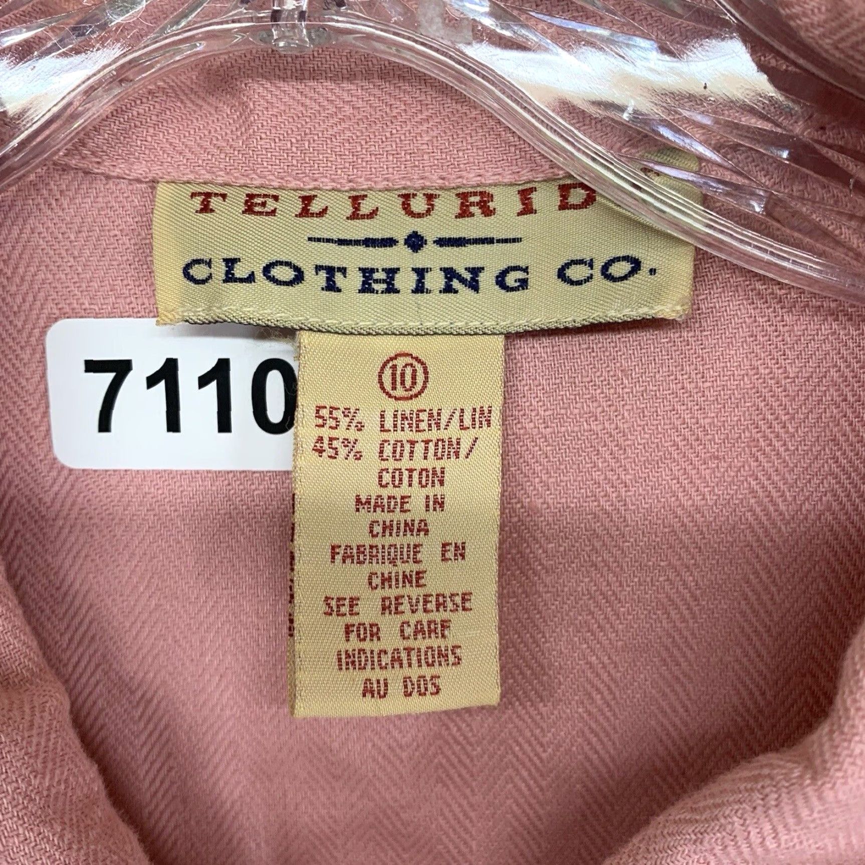 Vintage Vintage Tellurid Women's Linen Cotton Blend Button-Up Shirt Size 10 Pink Casual travel beach retro Size L / US 10 / IT 46 - 7 Thumbnail