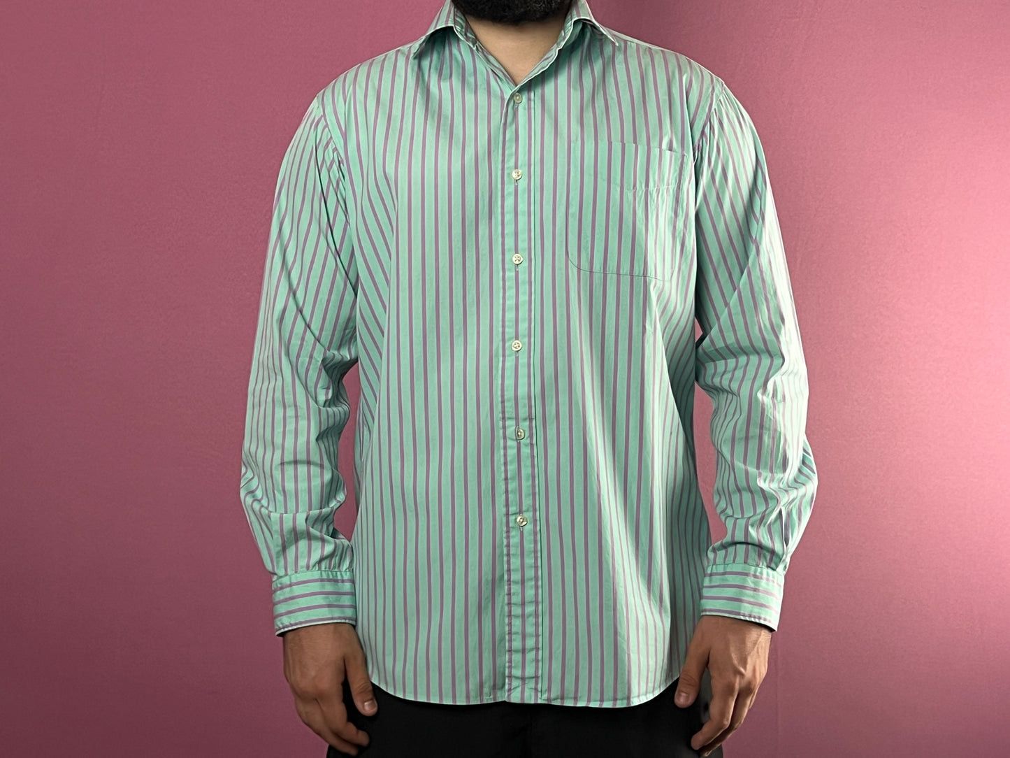 Polo Ralph Lauren × Vintage Polo by Ralph Lauren Westerton Vintage Men's Striped Shirt-M Size US M / EU 48-50 / 2 - 3 Thumbnail