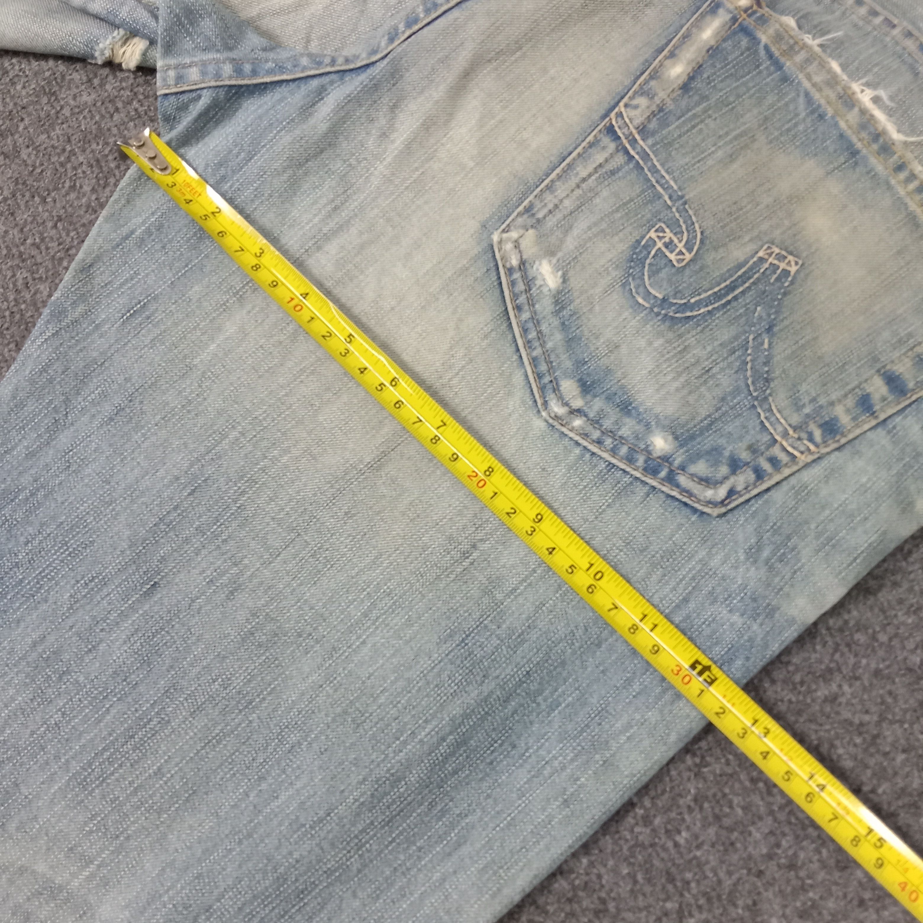 AG Adriano Goldschmied × Vintage Adriano Goldschmied American Distressed Style Jeans Size US 36 / EU 52 - 13 Thumbnail