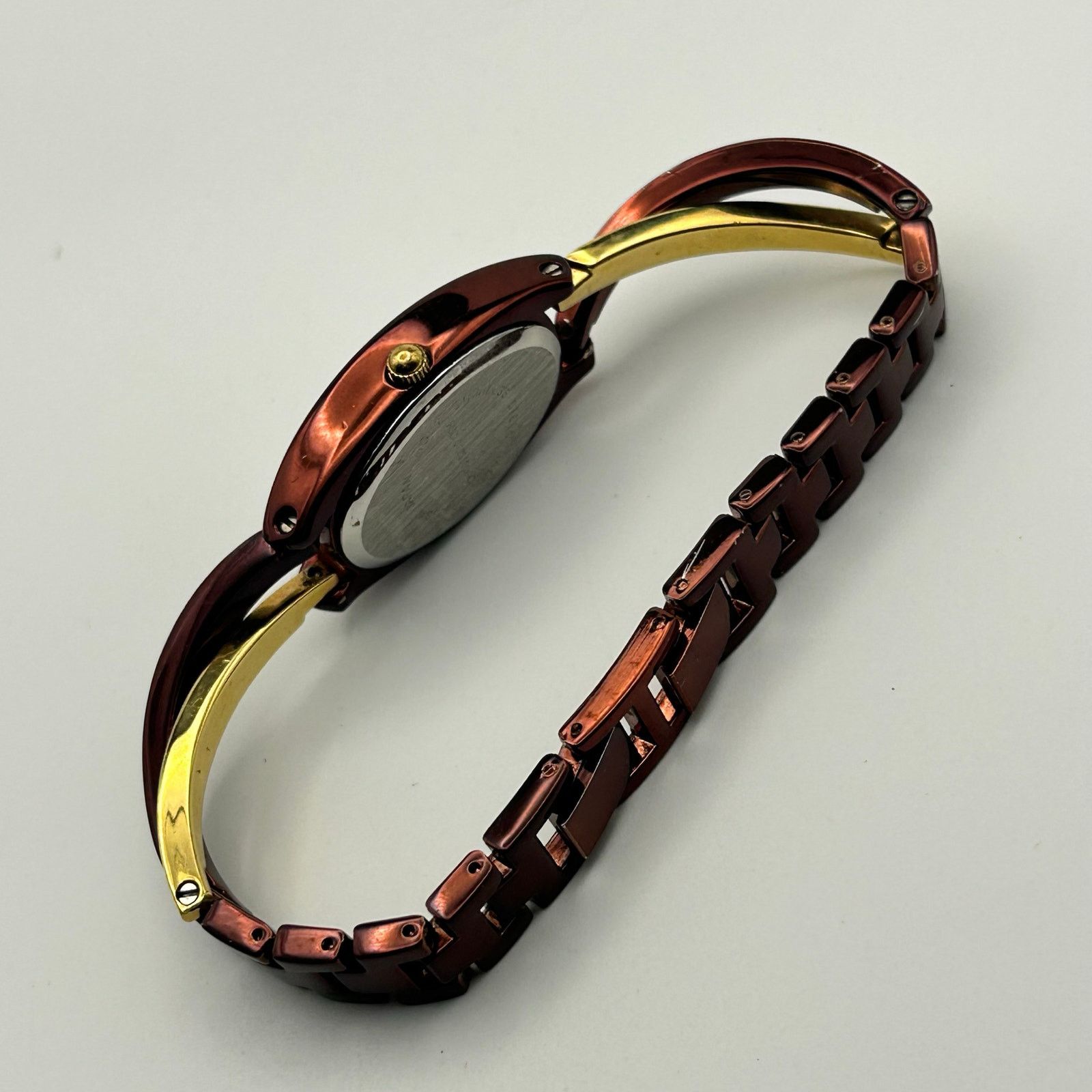 Other Women’s Gold & Metallic Brown Watch Working New Battery Size ONE SIZE - 6 Thumbnail