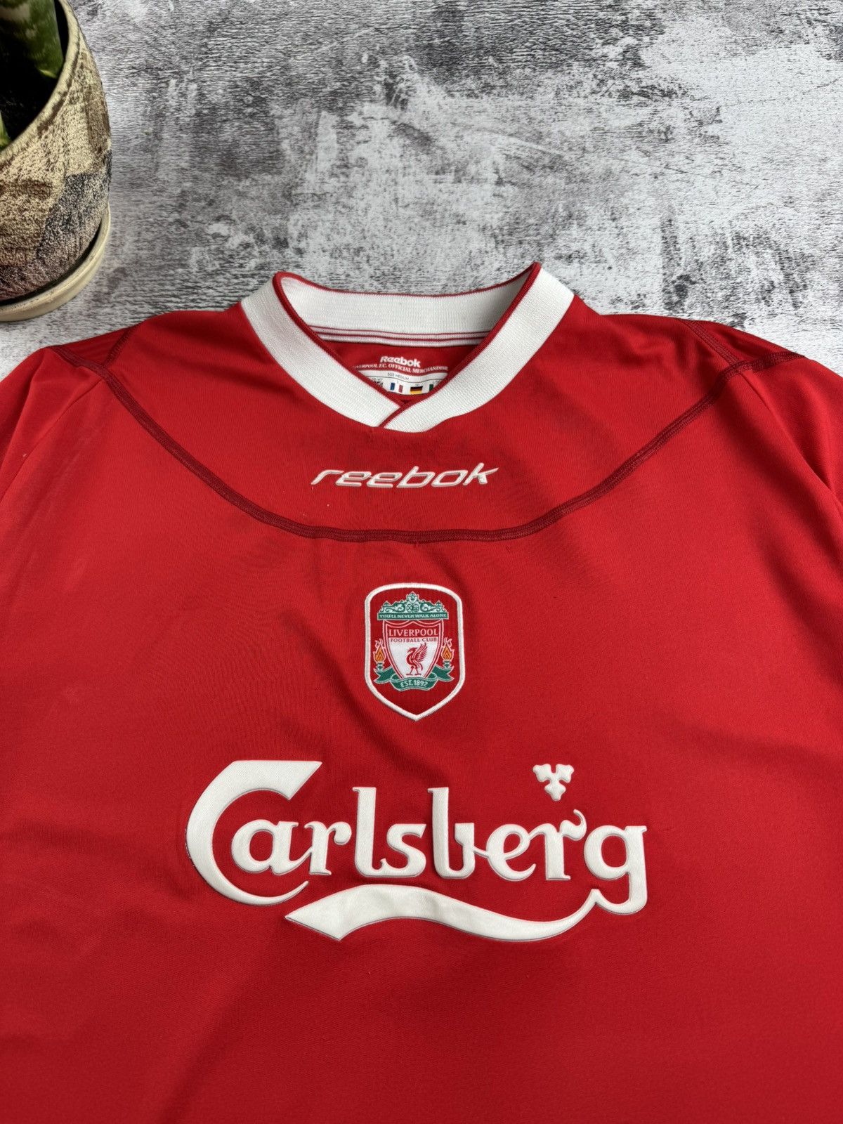 Reebok Vintage Liverpool 2002/2004 Home Football Shirt Jersey Kit Size US M / EU 48-50 / 2 - 8 Thumbnail