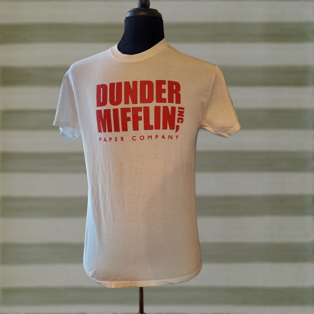 Gildan The Office Dunder Mifflin Logo White Short Sleeve T Shirt Size Adult Medium Size US M / EU 48-50 / 2 - 1 Preview