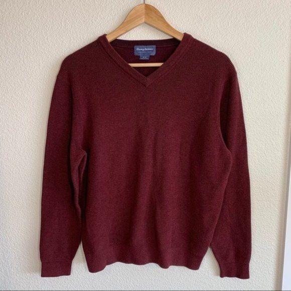 Tommy Bahama Tommy Bahama Las Palmas Reversible V-Neck Sweater Size Med Size US M / EU 48-50 / 2 - 2 Thumbnail