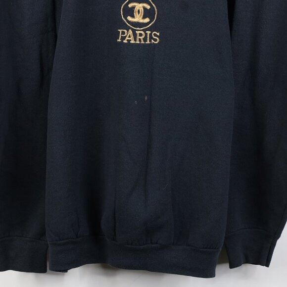Fruit Of The Loom Vintage 90s Streetwear Boot Chanel Paris Sweatshirt Size XL / US 12-14 / IT 48-50 - 3 Thumbnail
