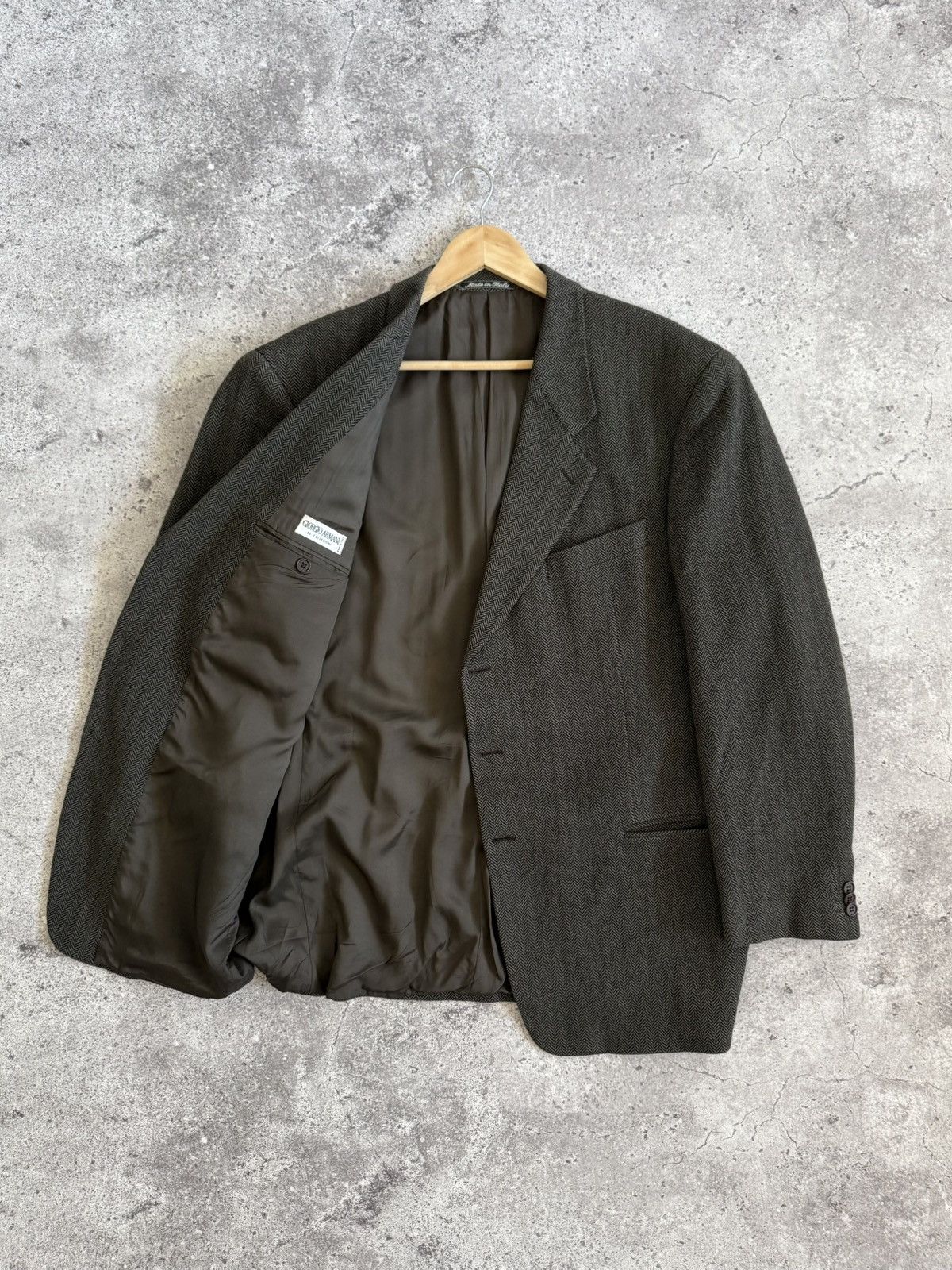 Vintage Giorgio Armani Le Collezioni Textured Blazer | 56REG