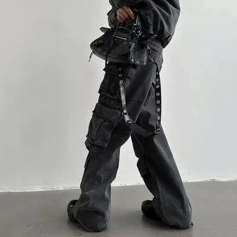 Japanese Brand Multi pocket utility grunge cargo pants y2k Size US 30 / EU 46 - 2 Thumbnail