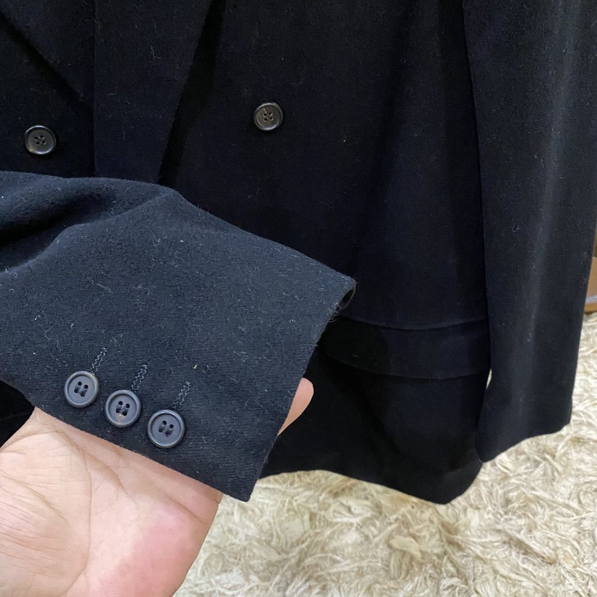 Issey Miyake ☀️ 80's Issey Miyake wool double breast classic jacket Size US M / EU 48-50 / 2 - 5 Thumbnail
