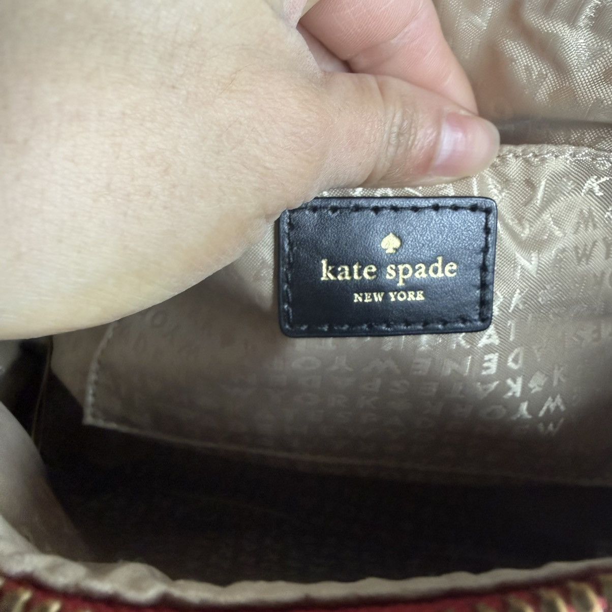 Kate Spade kate spade Red and Black Plaid Crossbody with Orange Accent Size ONE SIZE - 5 Thumbnail