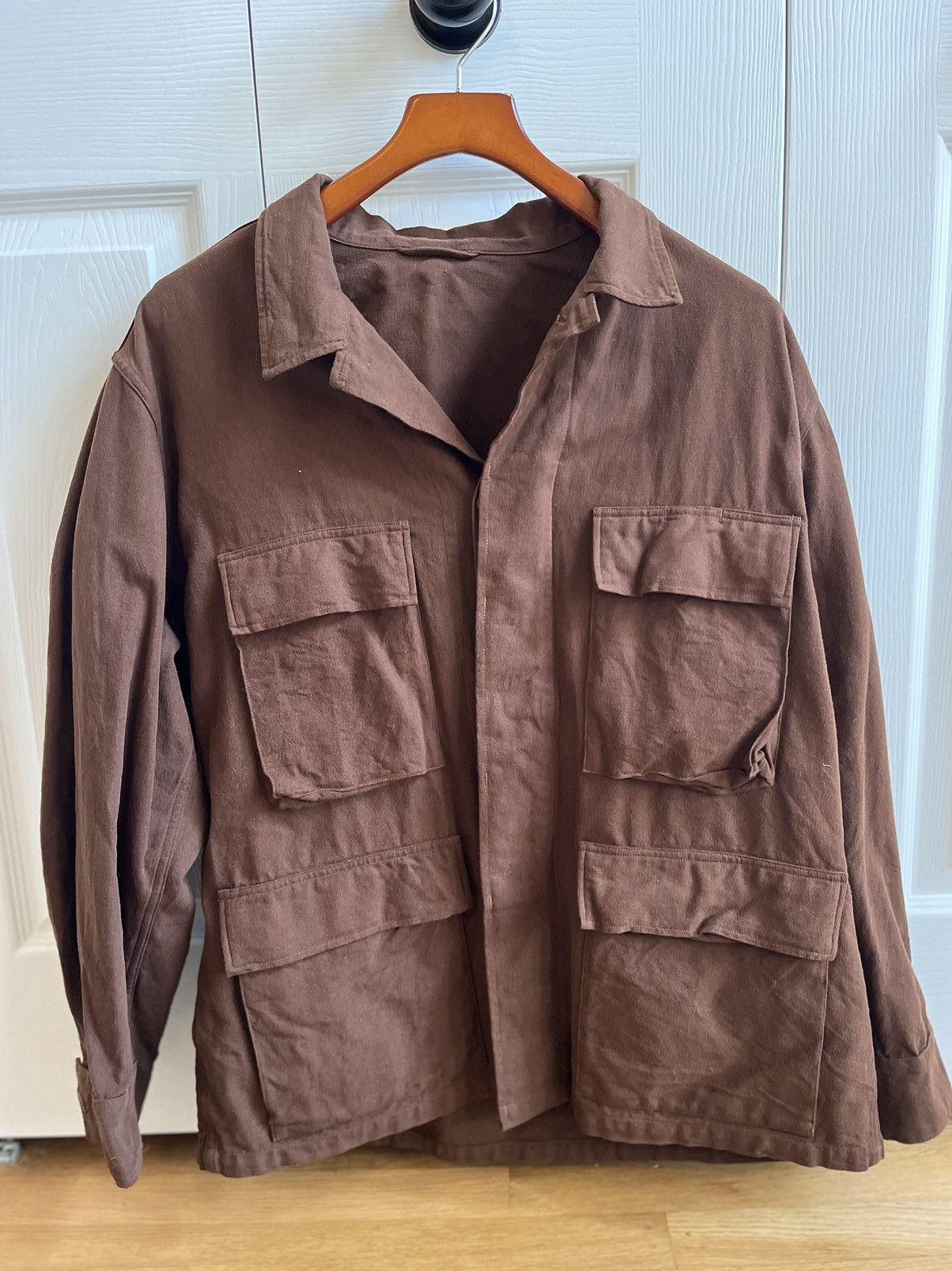 image of Comoli Brown Bdu Jacket, Men's (Size Medium)