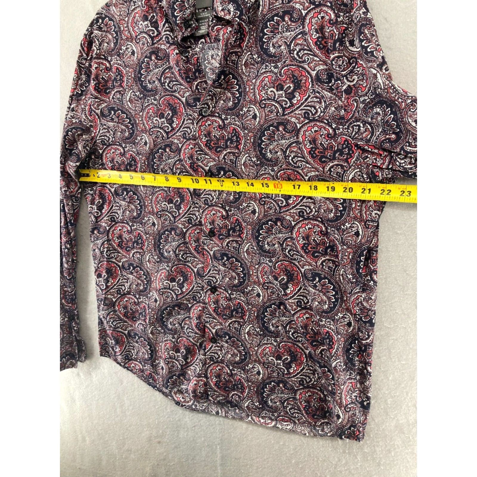 H&M HM Shirt Mens XL Slim Fit Paisley Modern Multicolor Size US XL / EU 56 / 4 - 2 Thumbnail