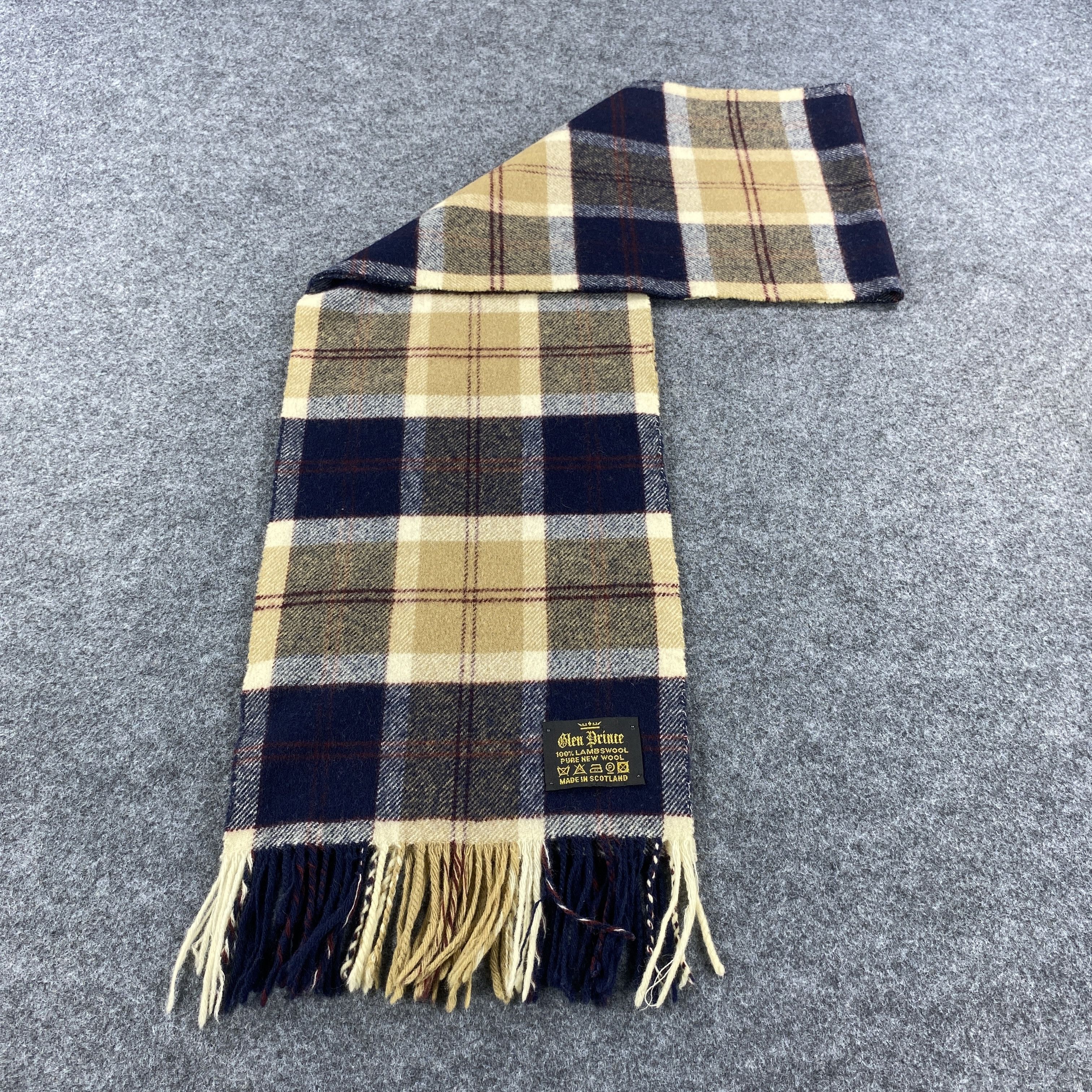 Vintage GF10555 Glen Prince Scarf Neck Wear Muffler Nova Check Size ONE SIZE - 5 Thumbnail
