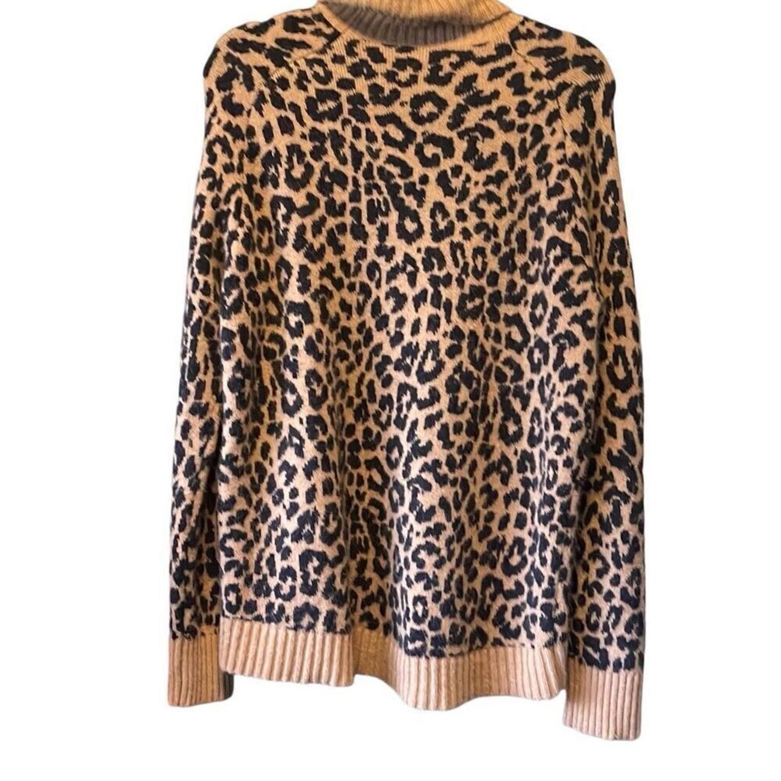 J.Crew J.Crew animal print Merino wool sweater size large Size L / US 10 / IT 46 - 2 Thumbnail