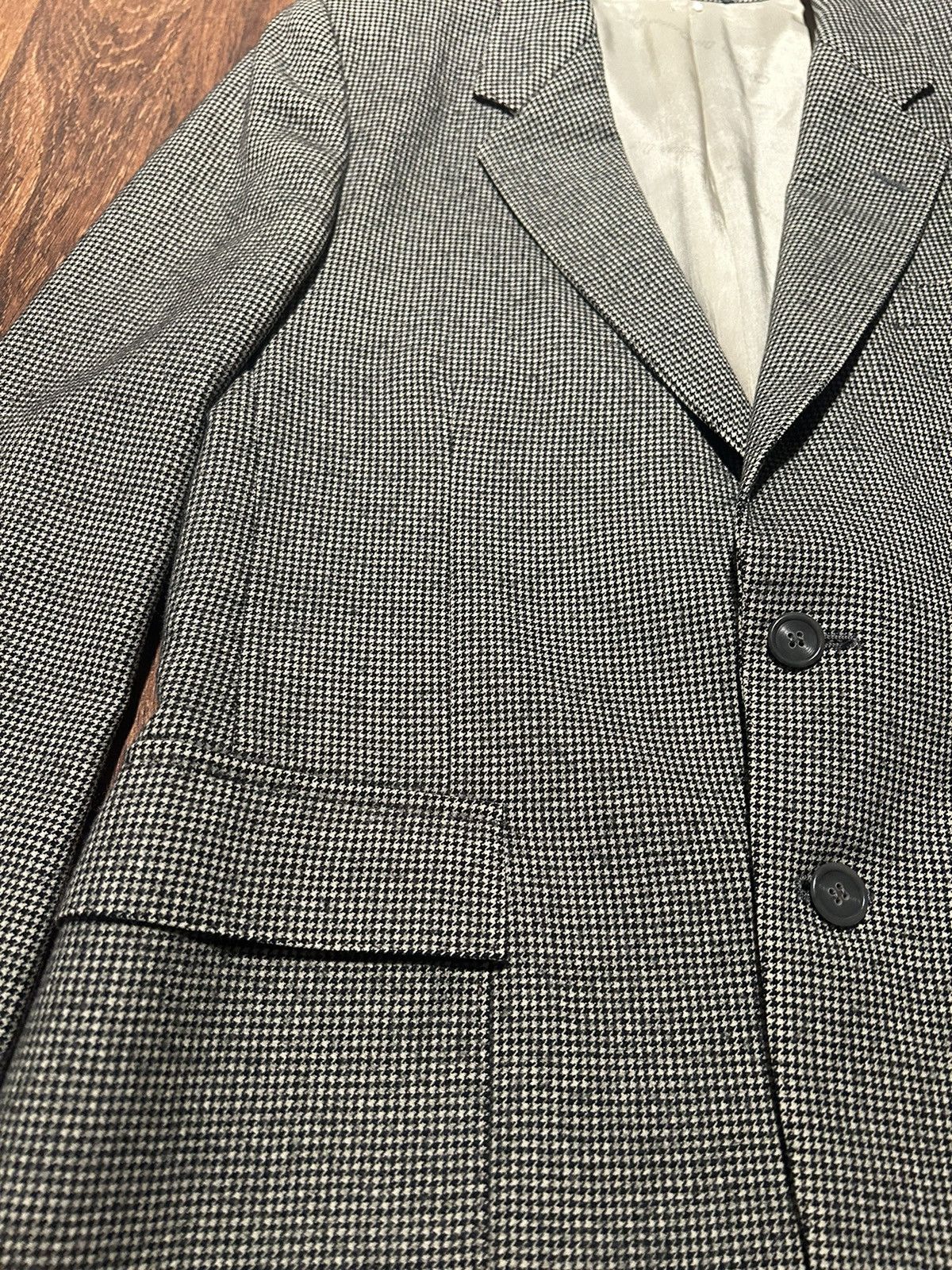 Christian Dior Monsieur Christian Dior Monsieur Mens Wool Tweed Blazer Size 34S - 2 Thumbnail