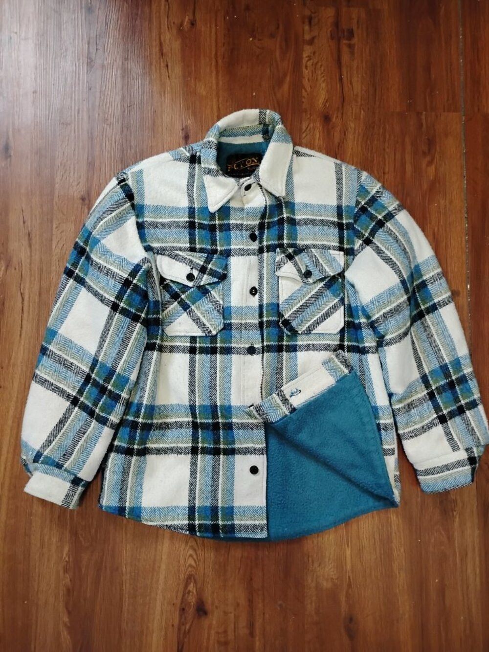Sears Vintage Sears Put On Shop Flannel Shirt Shacket Heavy Size US XL / EU 56 / 4 - 2 Thumbnail