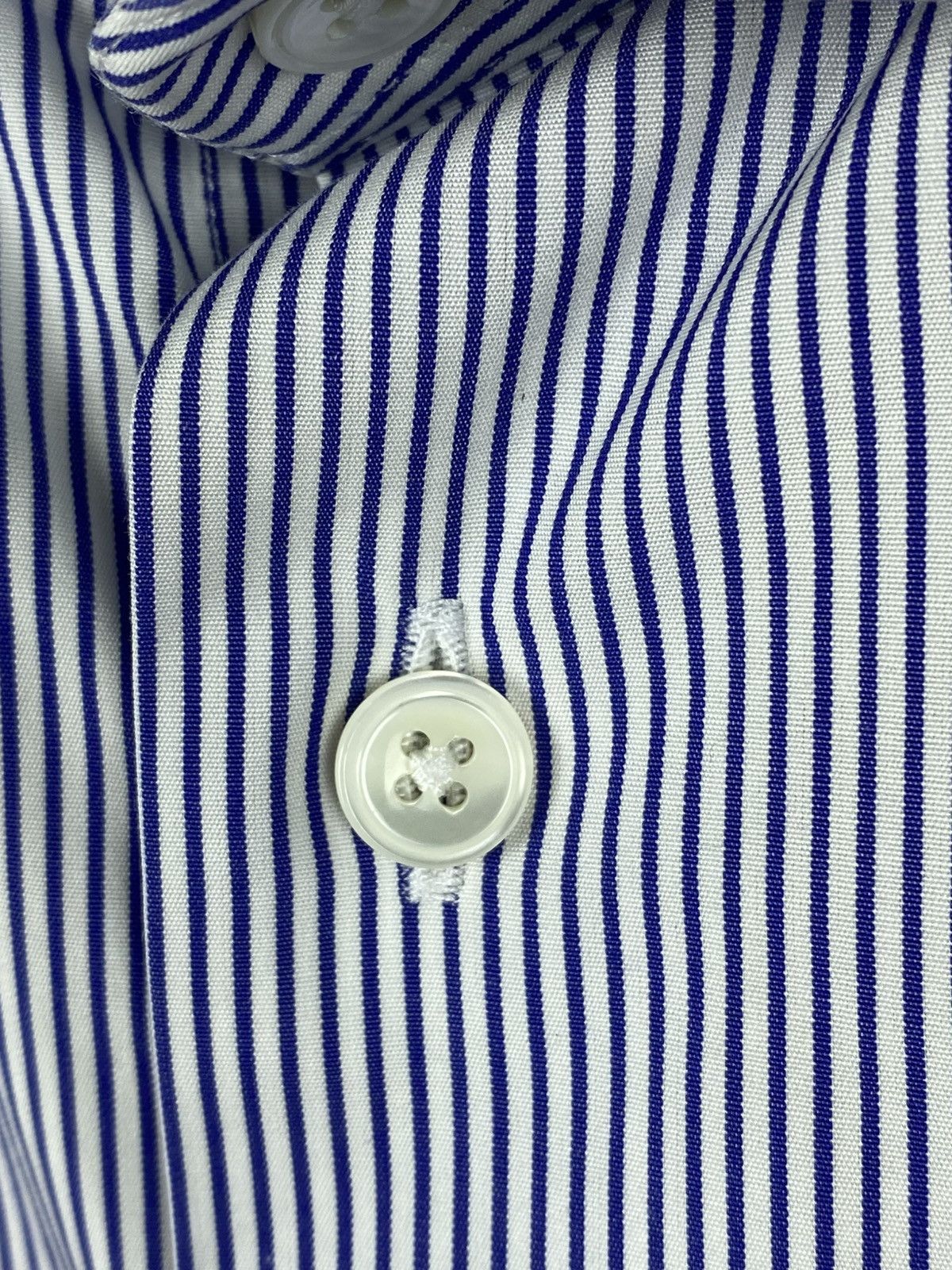 Designer Pelikamo Zurich Striped Blue Shirt Button Up size M Size US M / EU 48-50 / 2 - 4 Thumbnail