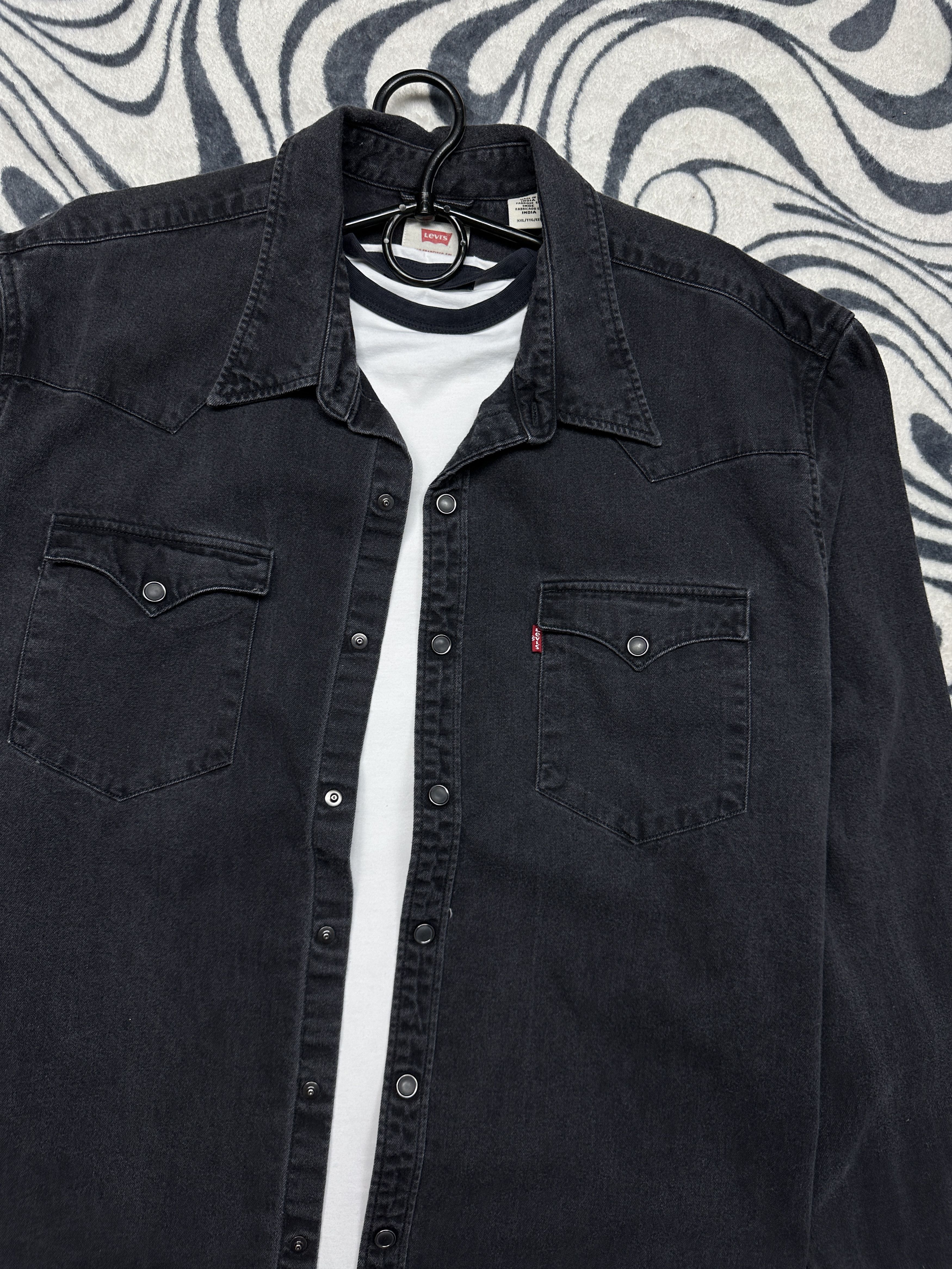 Levi's Levi's Vintage Mens Grey Denim Shirt Jeans Size US XXL / EU 58 / 5 - 2 Thumbnail