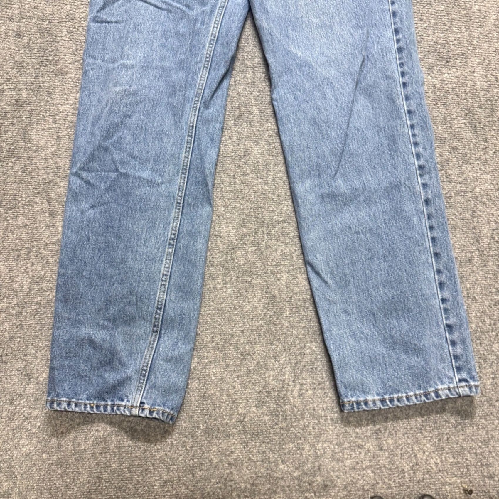 Vintage Levi 550 Denim Jeans Men 38x34 Light Blue Washed Relaxed Fit Original Denim Straight Jeans Mens Blue 550 Levi Jeans Vintage style? Size US 38 / EU 54 - 5 Thumbnail