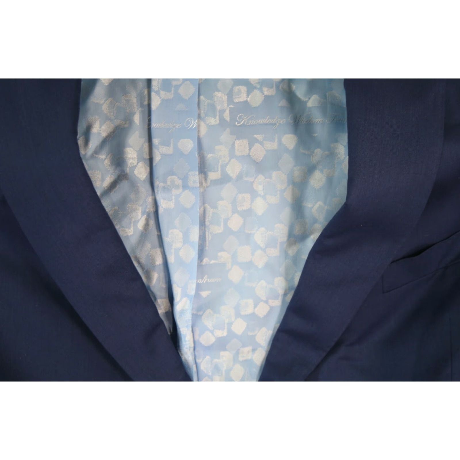 Robert Graham Robert Graham Mens 2 Piece Formal Royal Blue Bartel Dress Suit Set Size 54 95 Size 54R - 6 Thumbnail