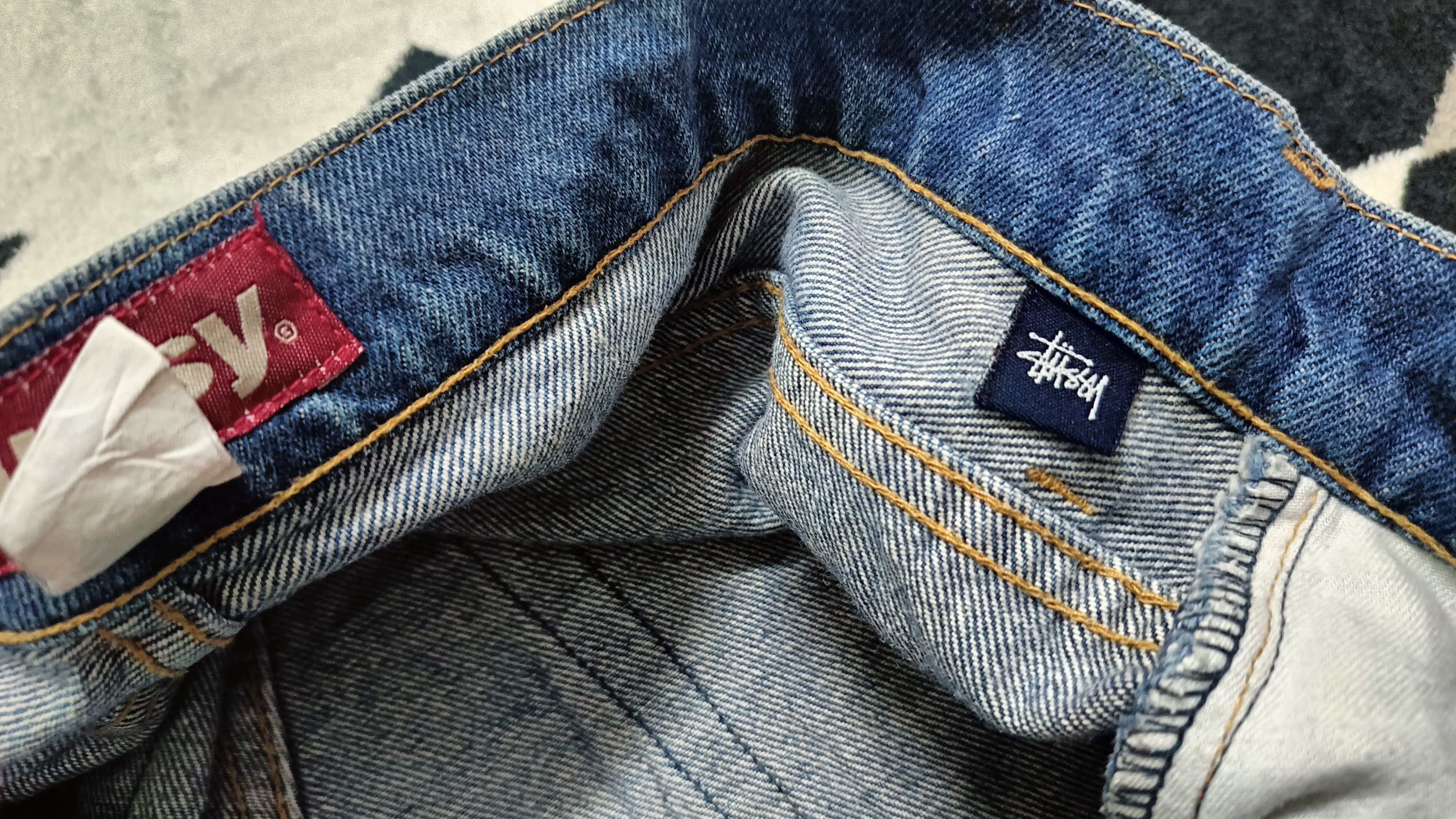 Stussy 🔥🔥 Rare Distressed Vintage 90s Stussy Jeans Size US 35 - 8 Thumbnail