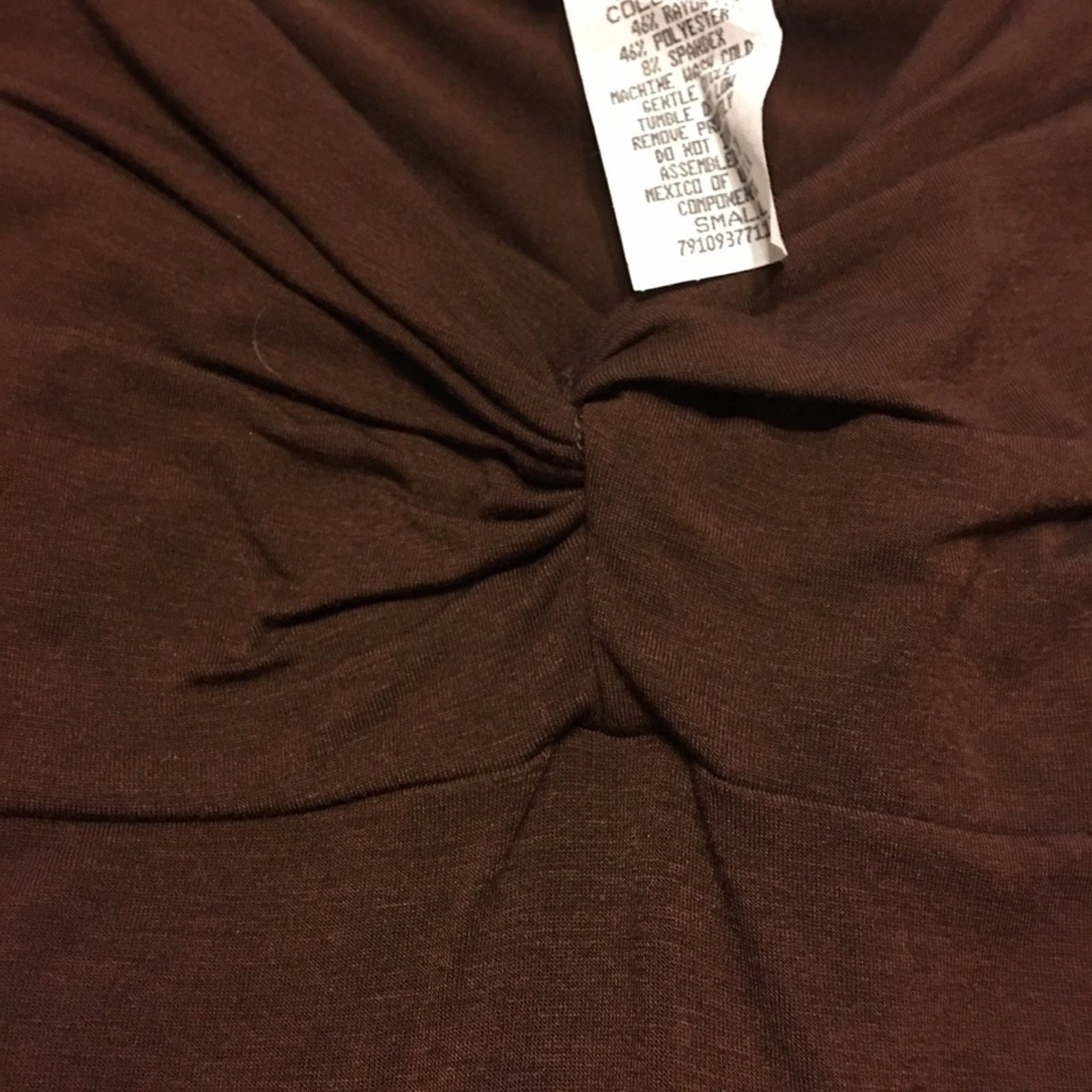 Other Next Era brown knot style bust 3/4 sleeve top NWT Size S / US 4 / IT 40 - 8 Thumbnail