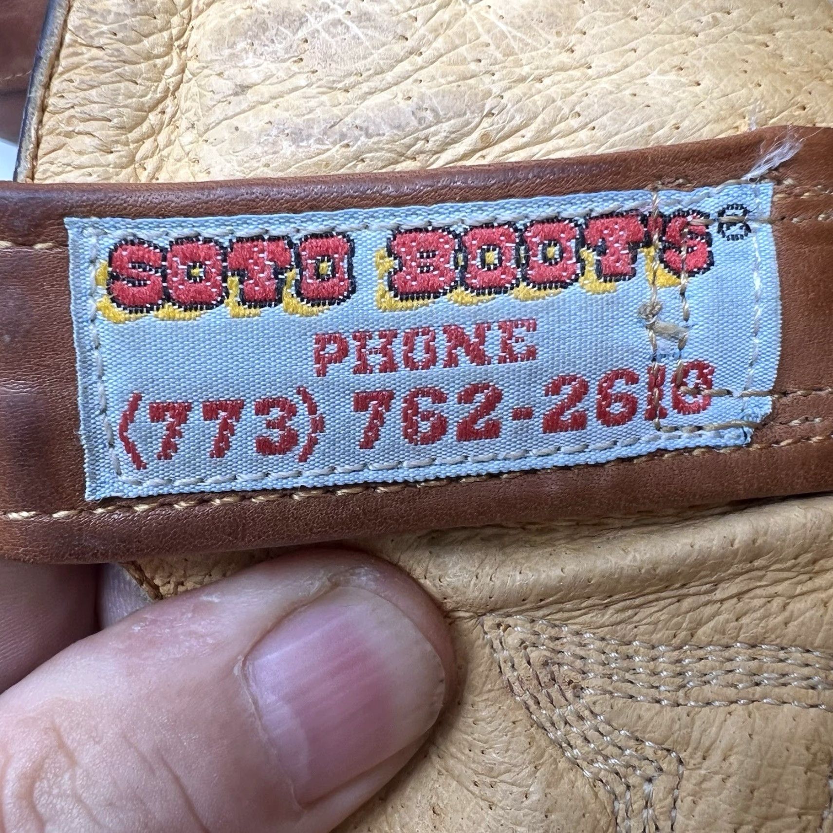 Vintage VINTAGE Soto Western Cowgirl Boots Women 7.5 Brown Leather Pointed Toe Low Heel Embroidered Western Style Size US 7.5 / IT 37.5 - 7 Thumbnail