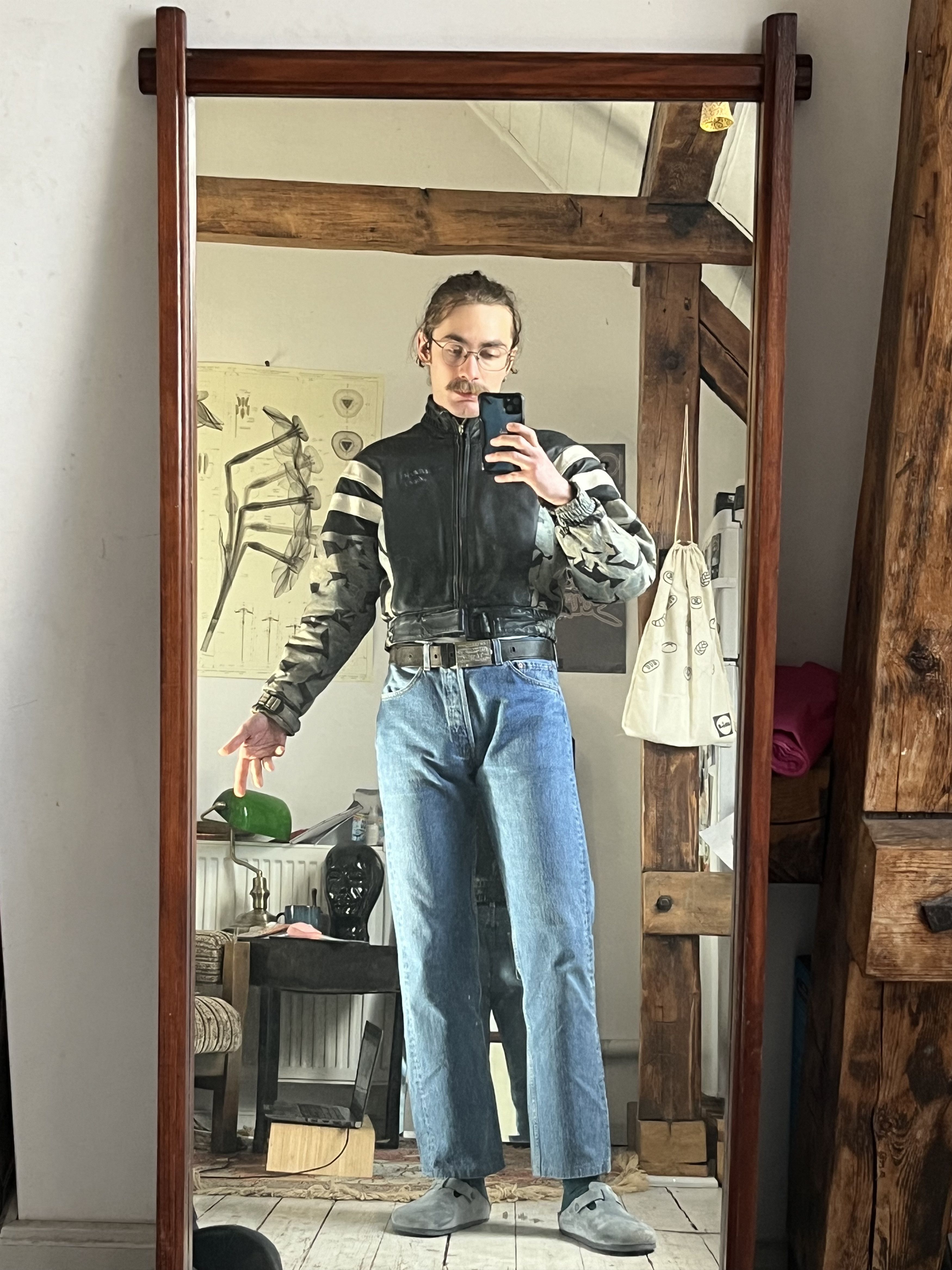 Vintage Vintage 80s Harro Magic Bike Real Leather Jacket Riri Size US M / EU 48-50 / 2 - 3 Thumbnail