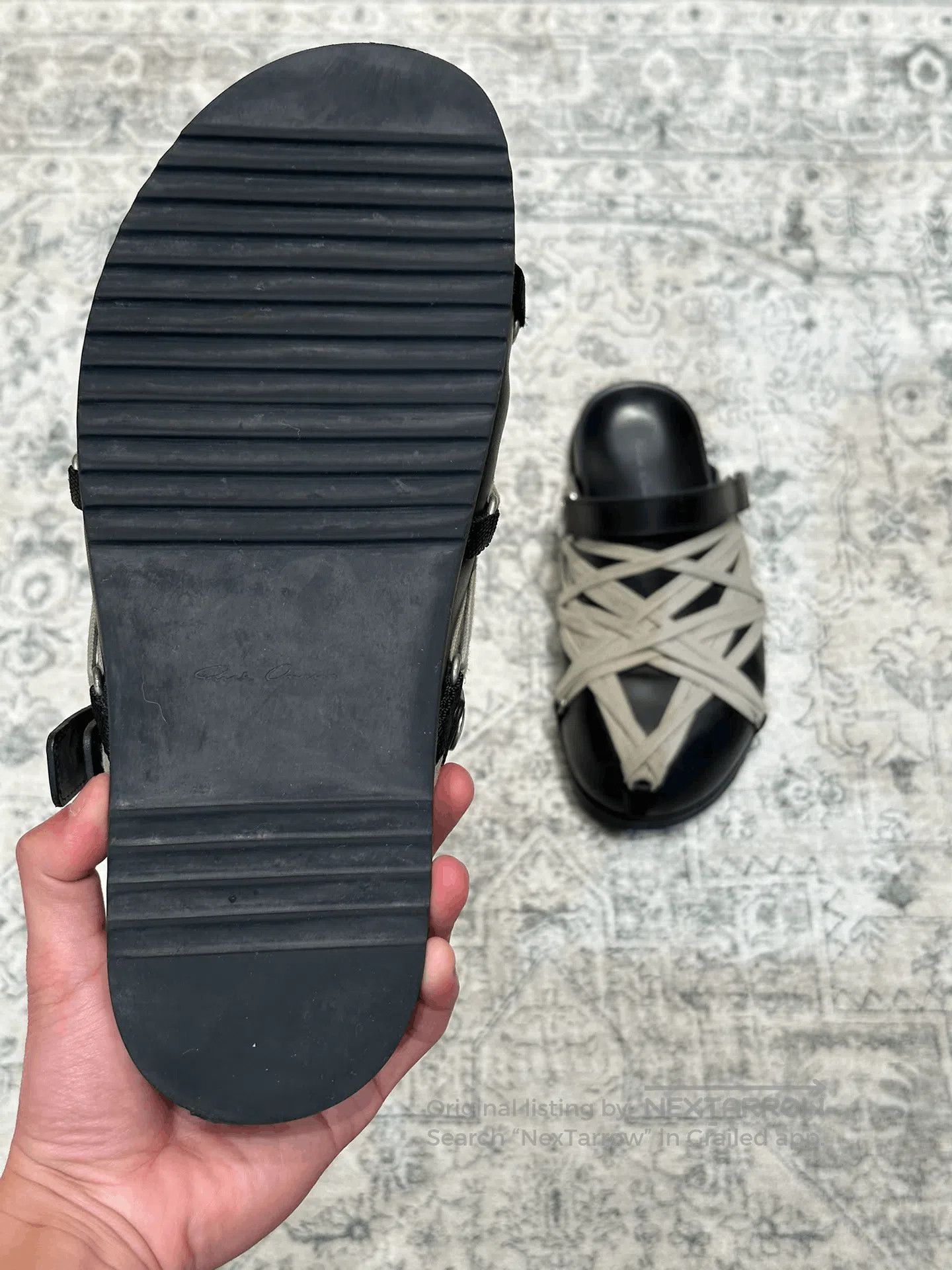 Rick Owens Rick Owens Birkenstock Leather Strap Sandals. Size US 9 / EU 42 - 5 Thumbnail