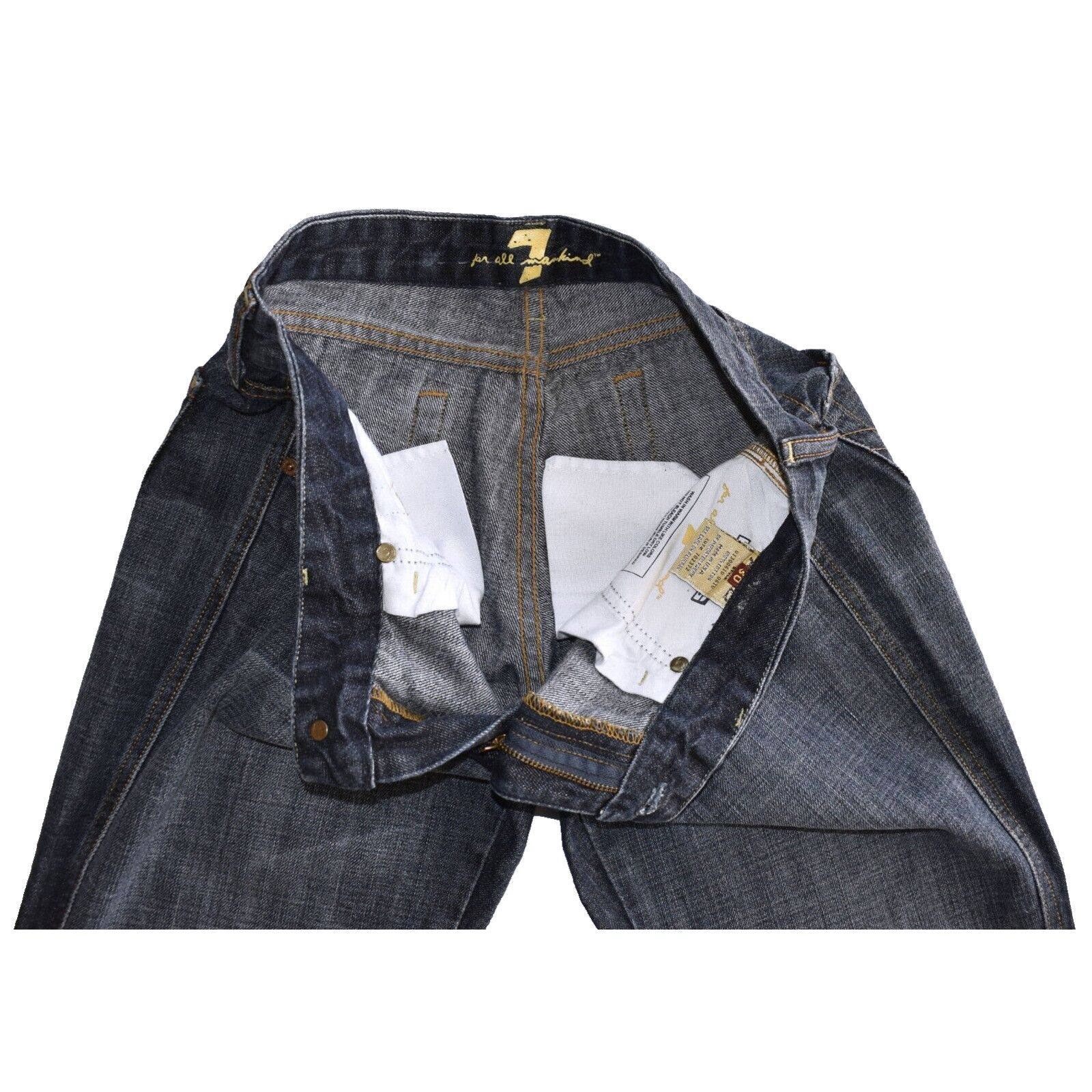 7 For All Mankind Vintage SEVEN FOR ALL MANKIND Crystal A Pocket Flare Jean 30 Size 30" / US 8 / IT 44 - 5 Thumbnail