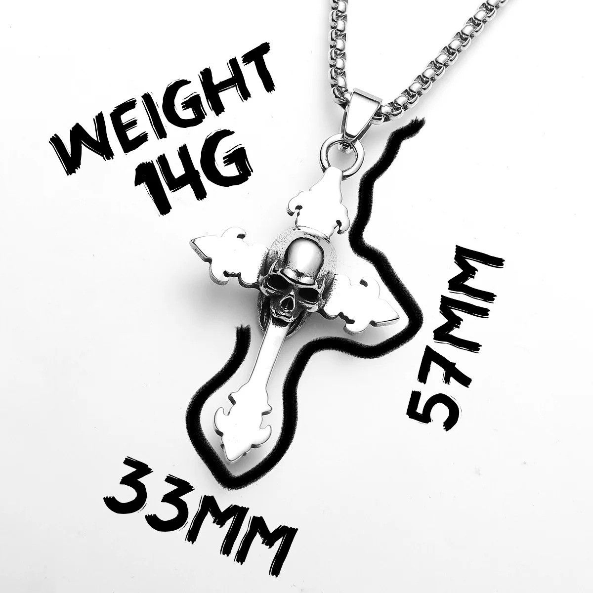 Other Skull Cross Pendant Accessories Necklace Gifts Size ONE SIZE - 6 Thumbnail