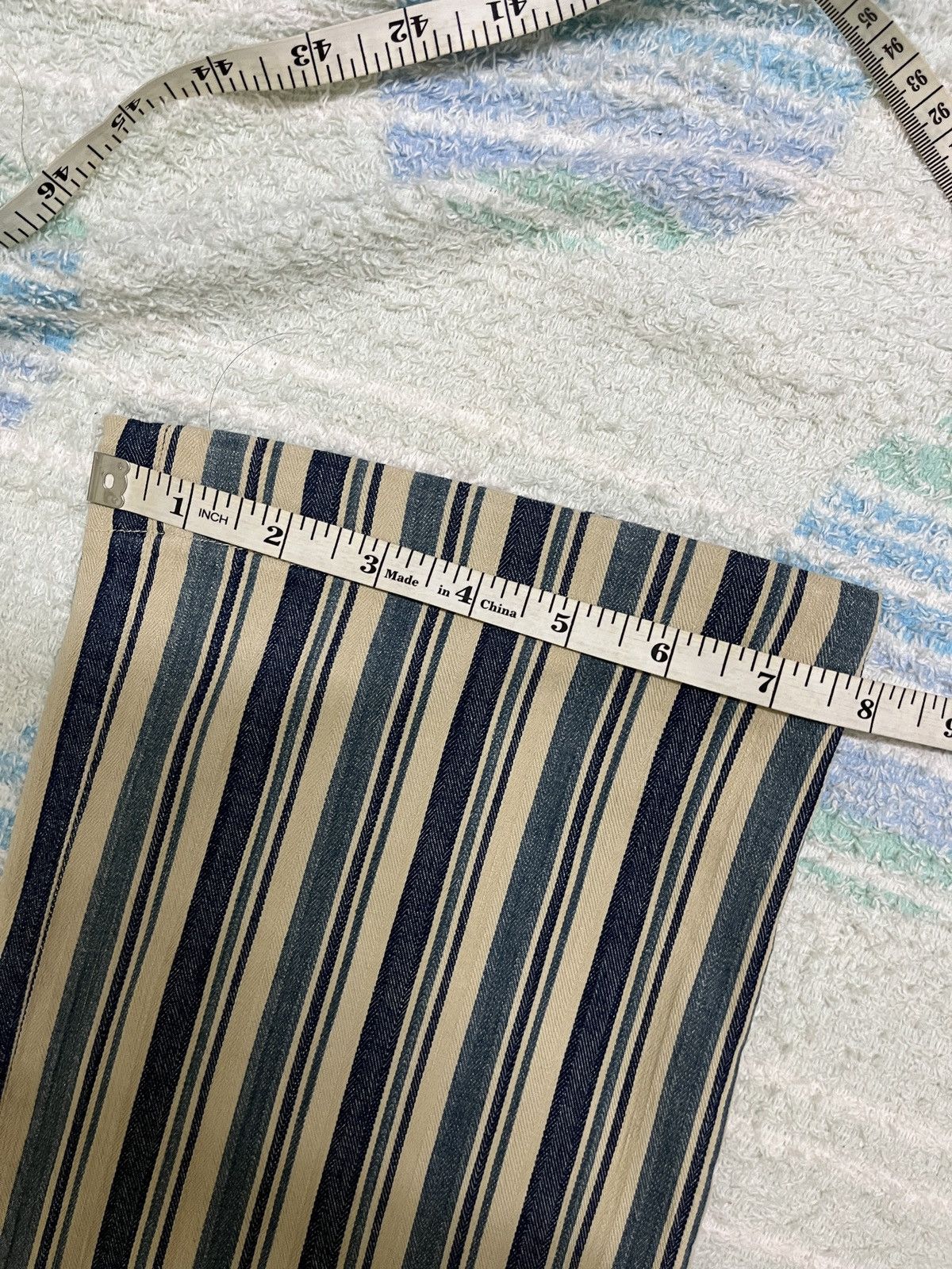 45rpm 💥 45rpm HBT Striped Flare Pants Size 29" - 14 Thumbnail