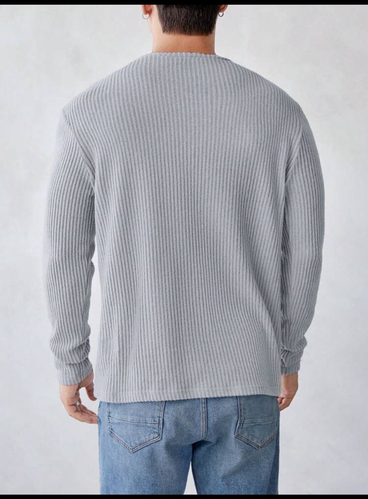 Shein Brand new knit long sleeve T shirt (medium) Size US M / EU 48-50 / 2 - 3 Thumbnail