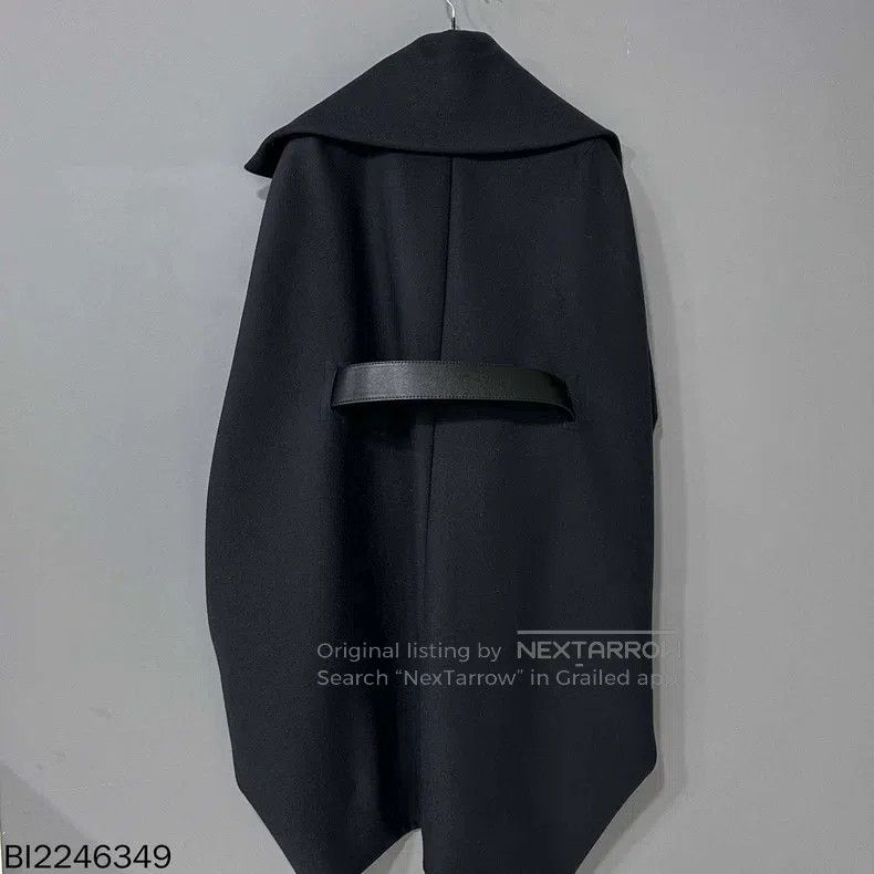 Max Mara Max Mara Black medium-length belt poncho coat Size XS / US 0-2 / IT 36-38 - 3 Thumbnail