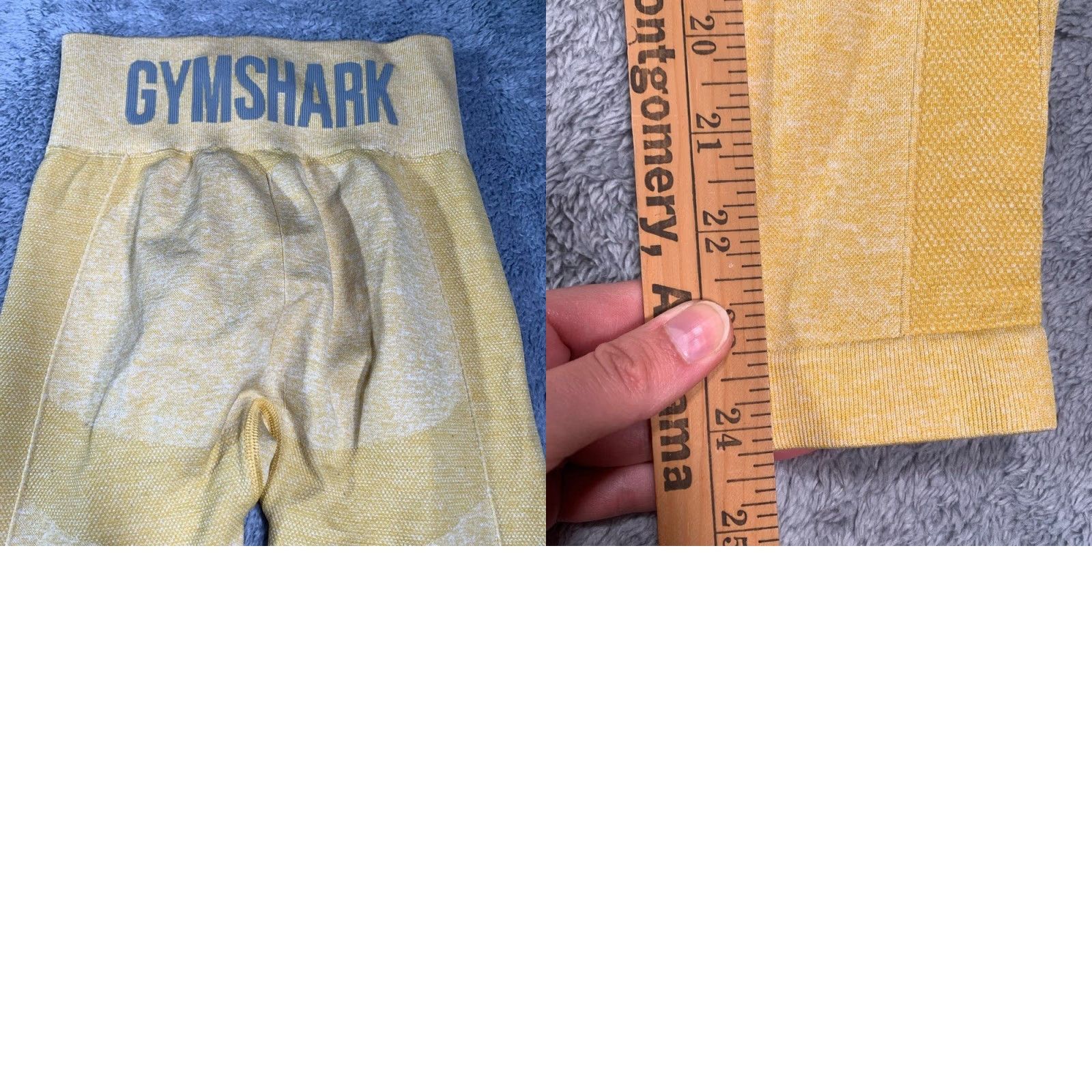 Gymshark Gymshark Yellow Leggings Women XS Regular Ankle Color Yellow Size XS Gymshark Leggings Womens Ankle Fit Size 26" / US 2 / IT 38 - 8 Thumbnail