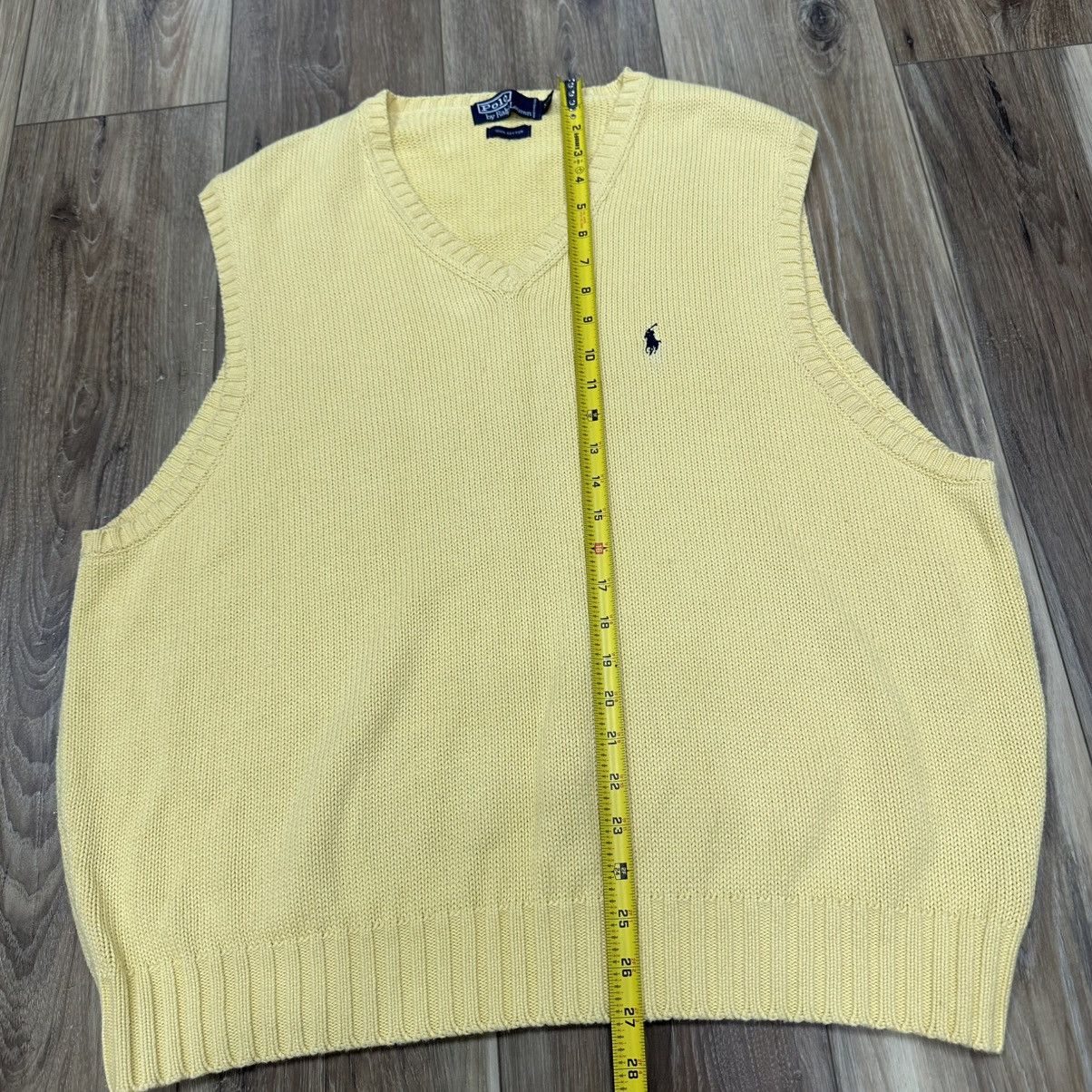 Polo Ralph Lauren Vintage 90s Polo Ralph Lauren 100% Cotton Knit Sweater Vest Size US XXL / EU 58 / 5 - 7 Thumbnail