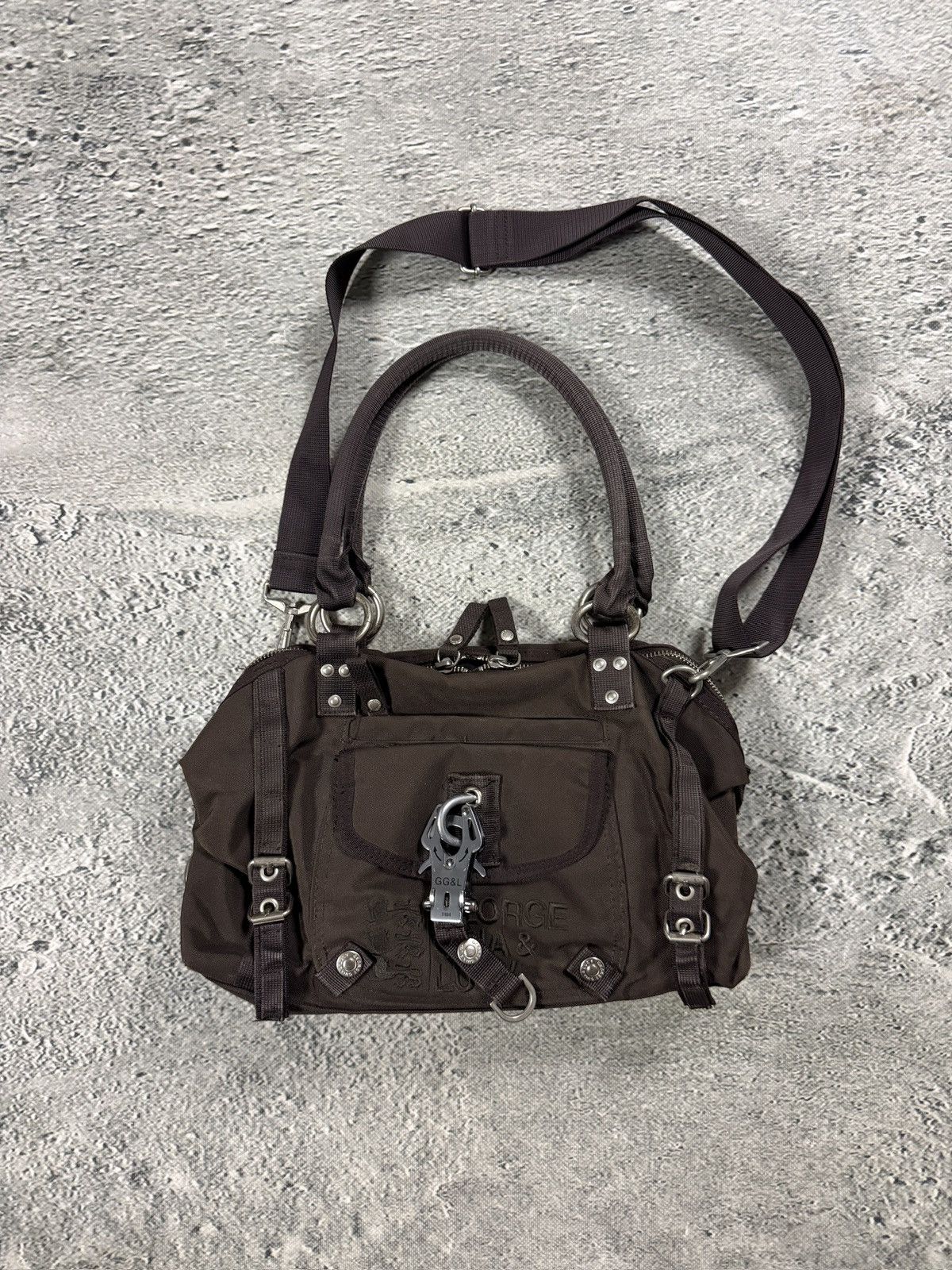 George Gina & Lucy crossbody paradise angel bag Y2K Brown